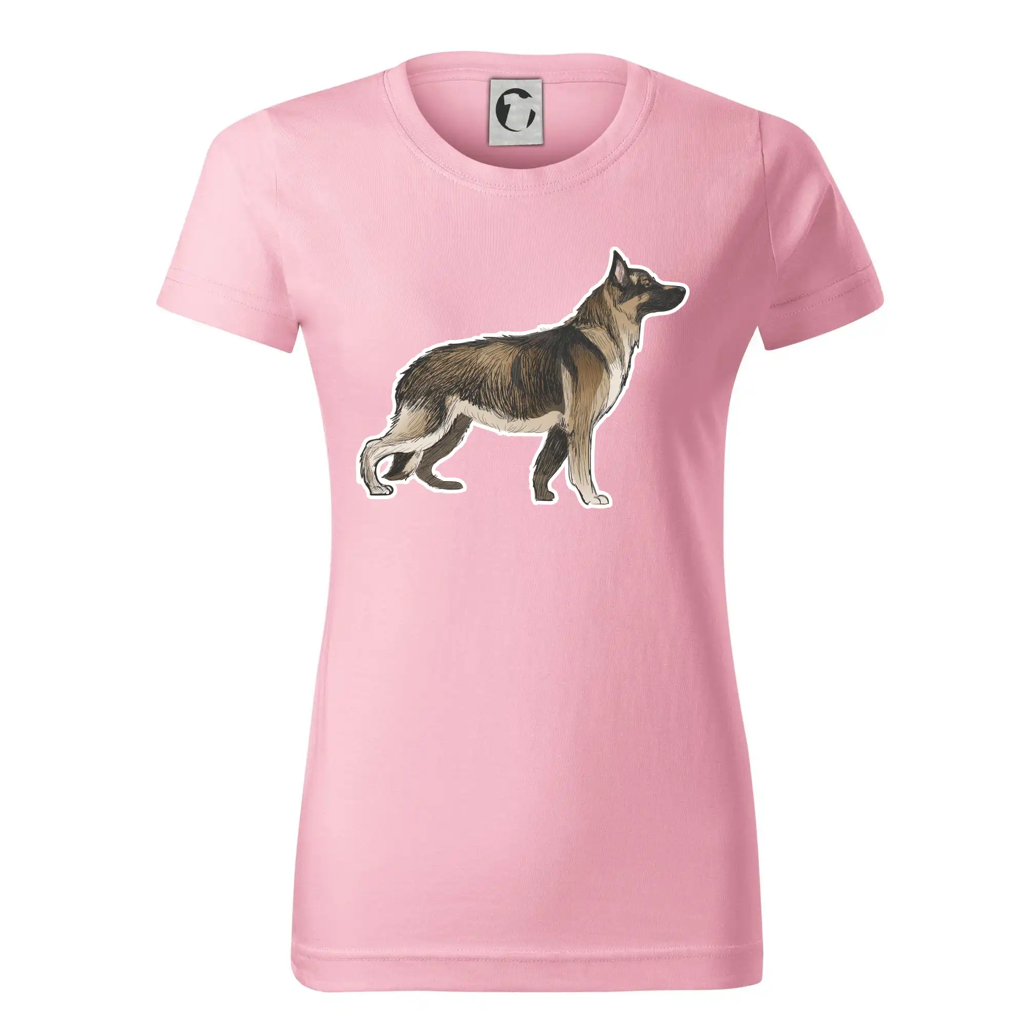 Německý ovčák - hnědý kreslený