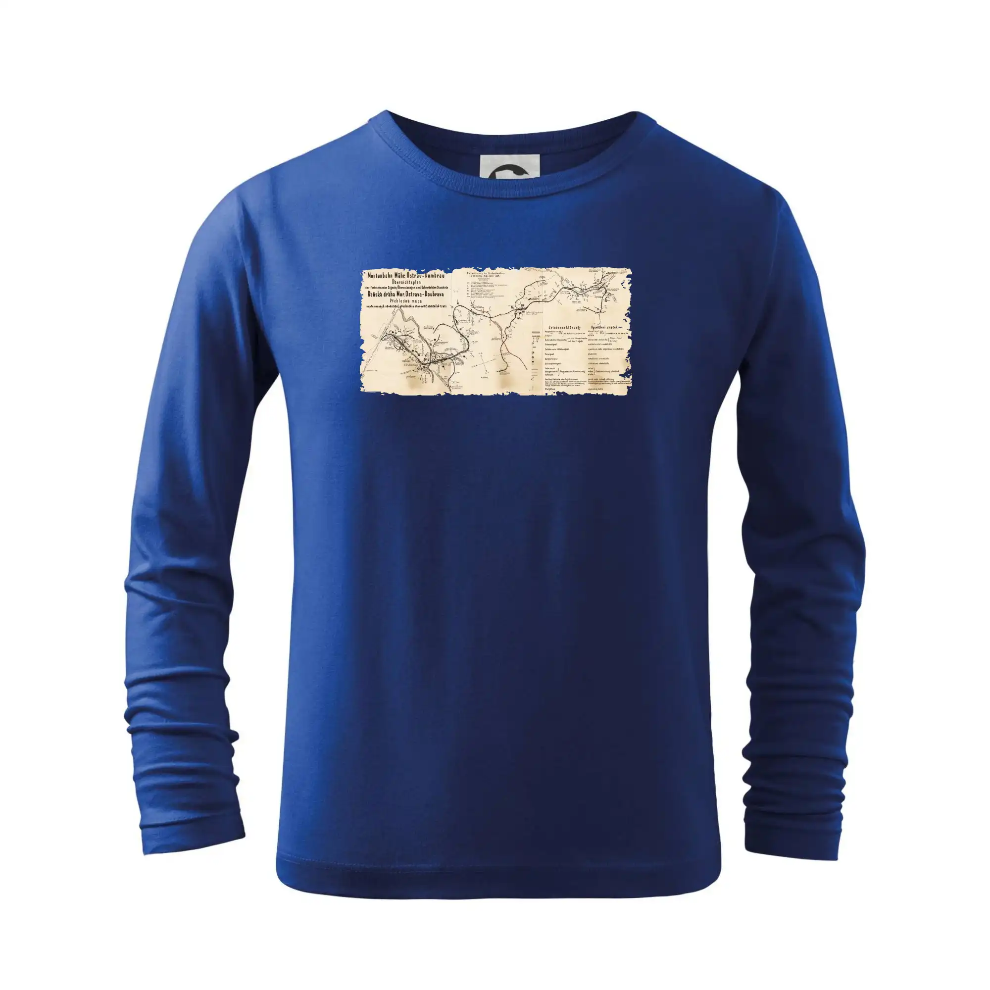 Mapa Báňské dráhy z Moravské Ostravy do Doubravy