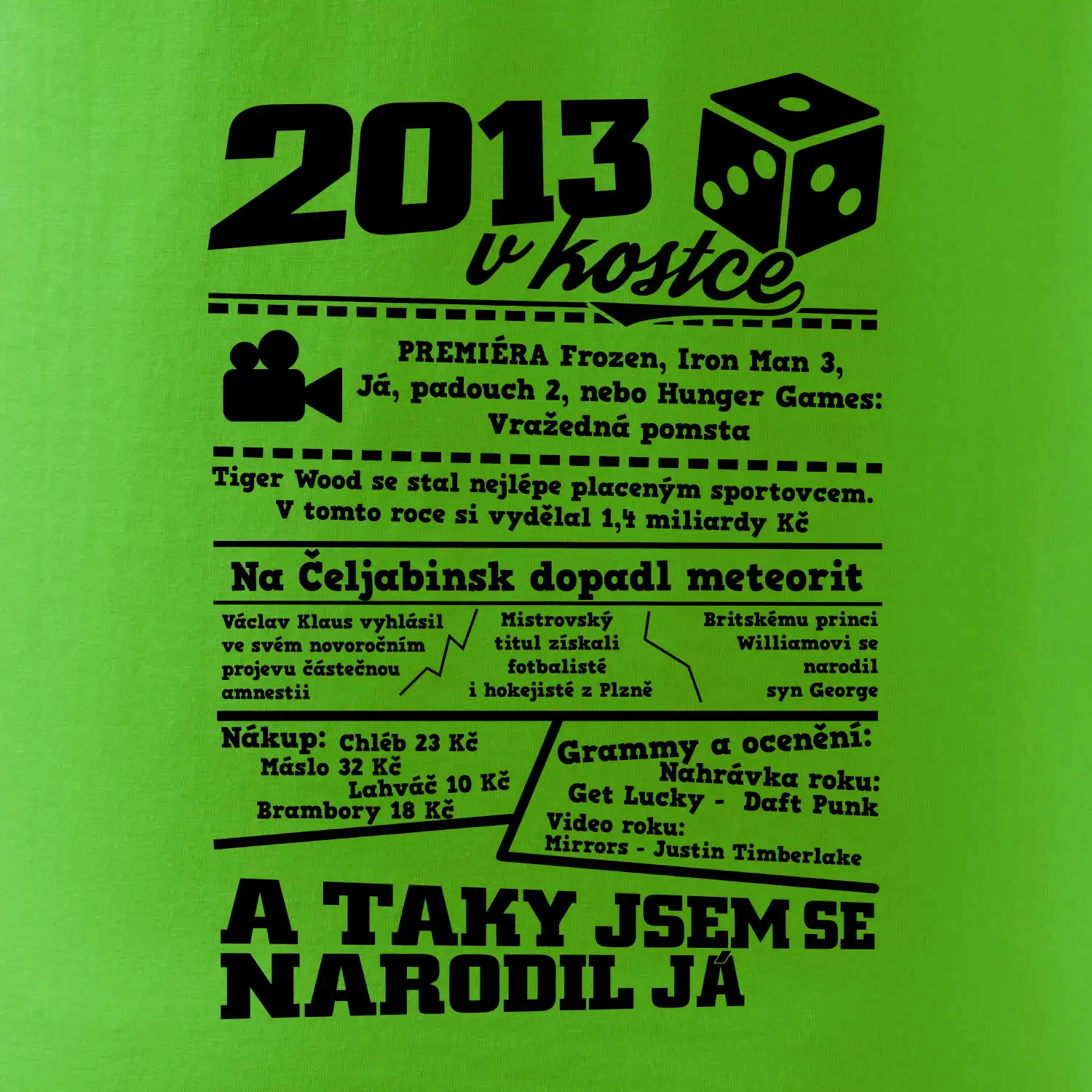 2013 v kostce