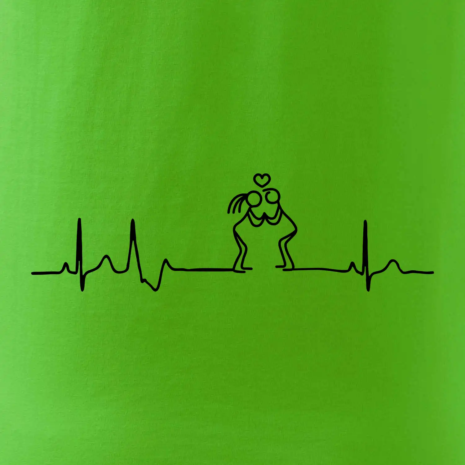 EKG zamilovaný pár