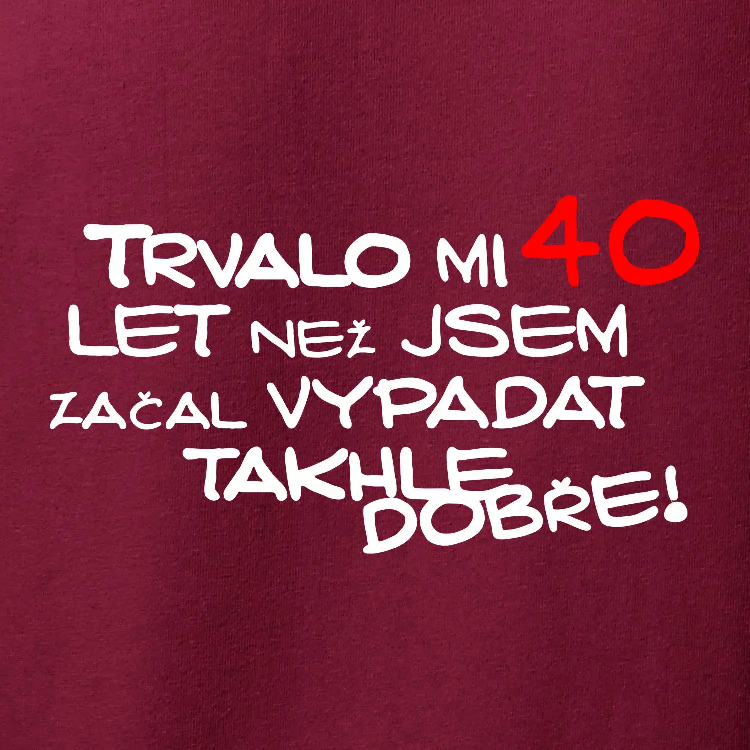 Trvalo mi 40 let než jsem začal vypadat takhle dobře
