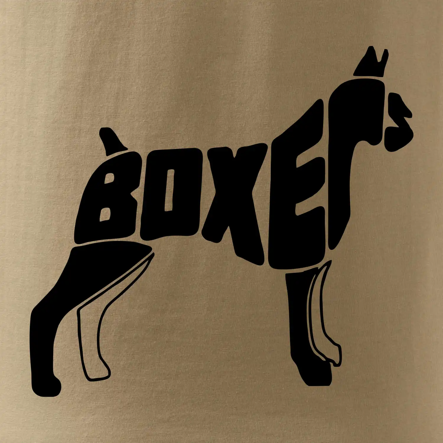 Boxer nápis v těle