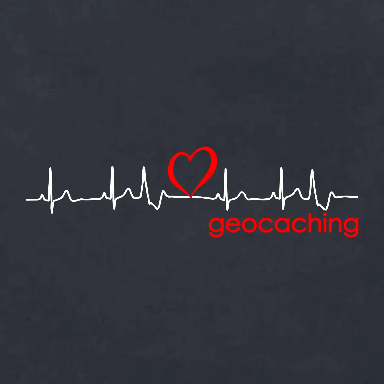 Moje srdce bije pro Geocaching -text