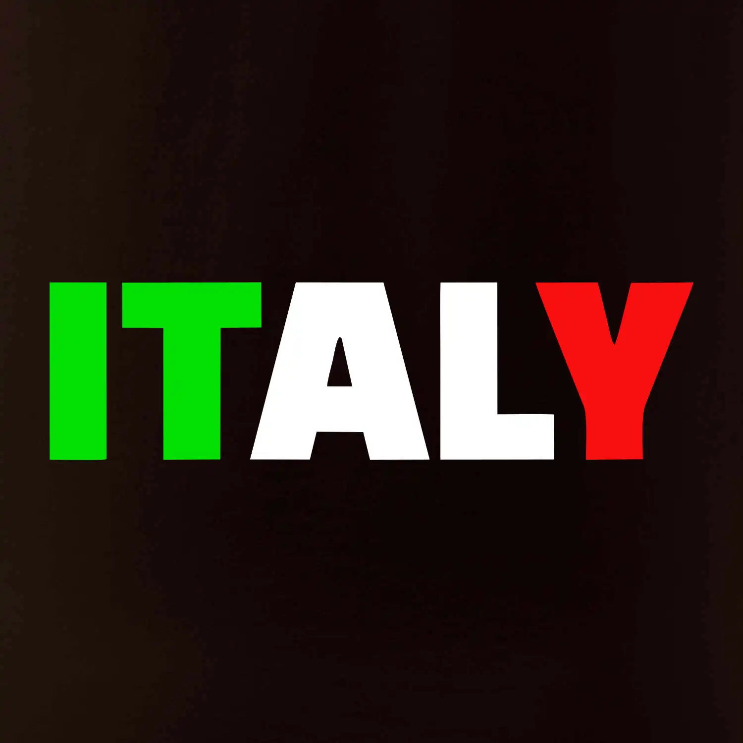 Italy Nápis