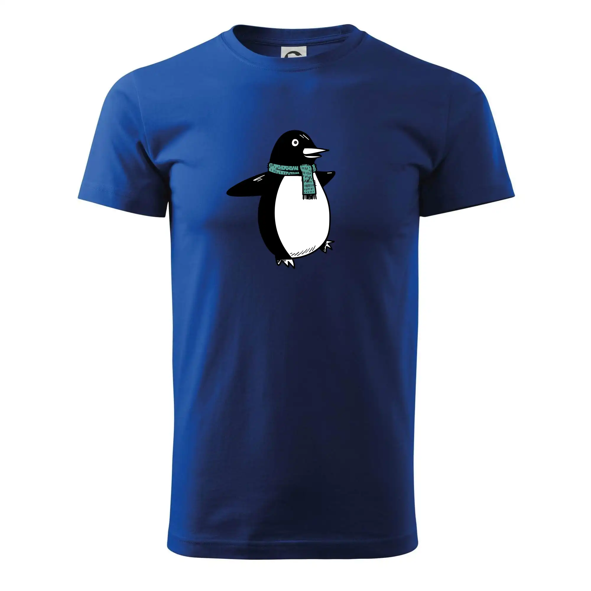 Tučňák se zelenou šálou