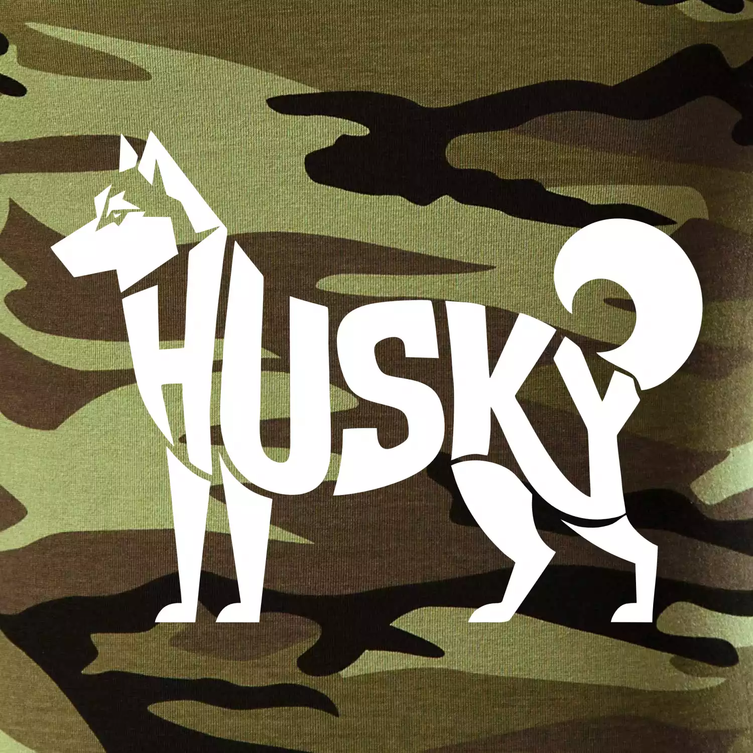Husky nápis v těle