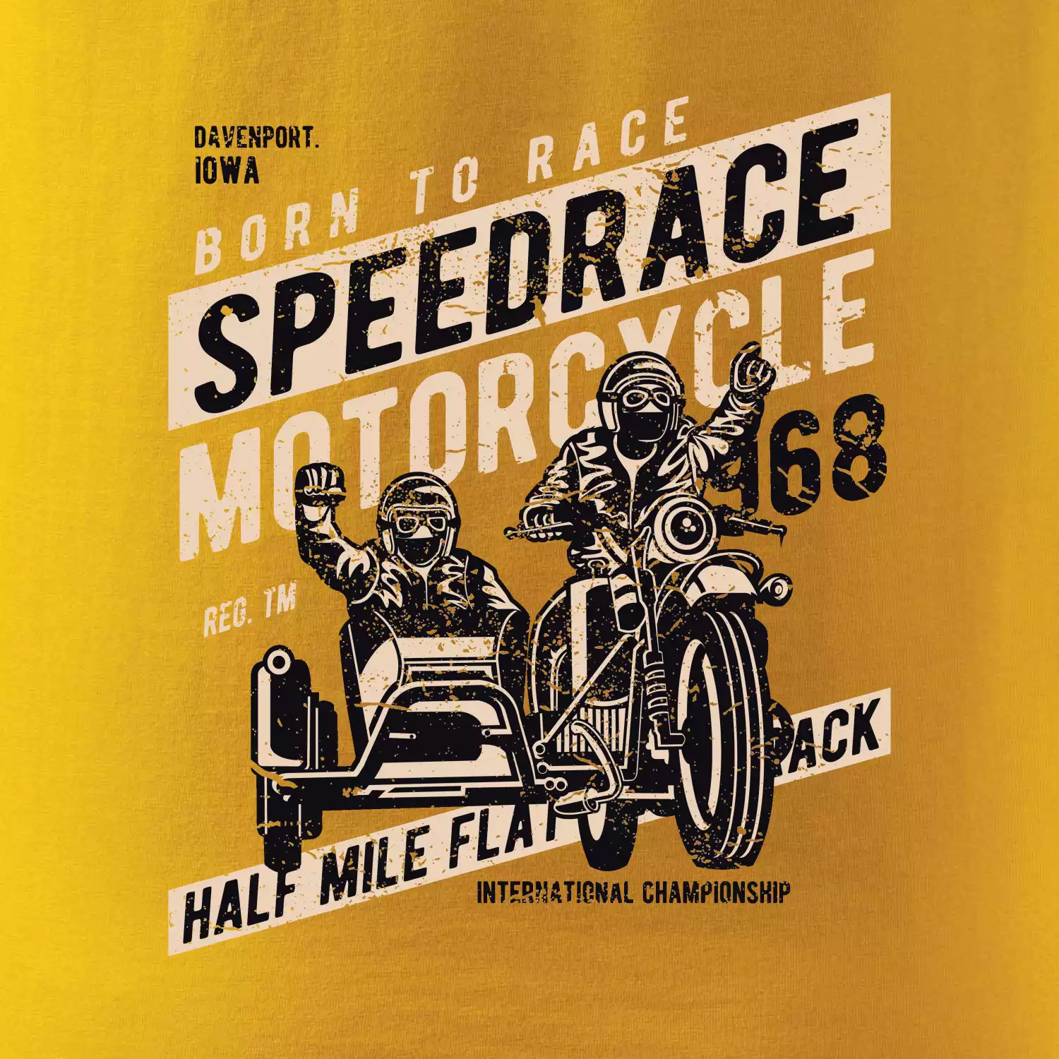 Speedrace motrcycle half mile