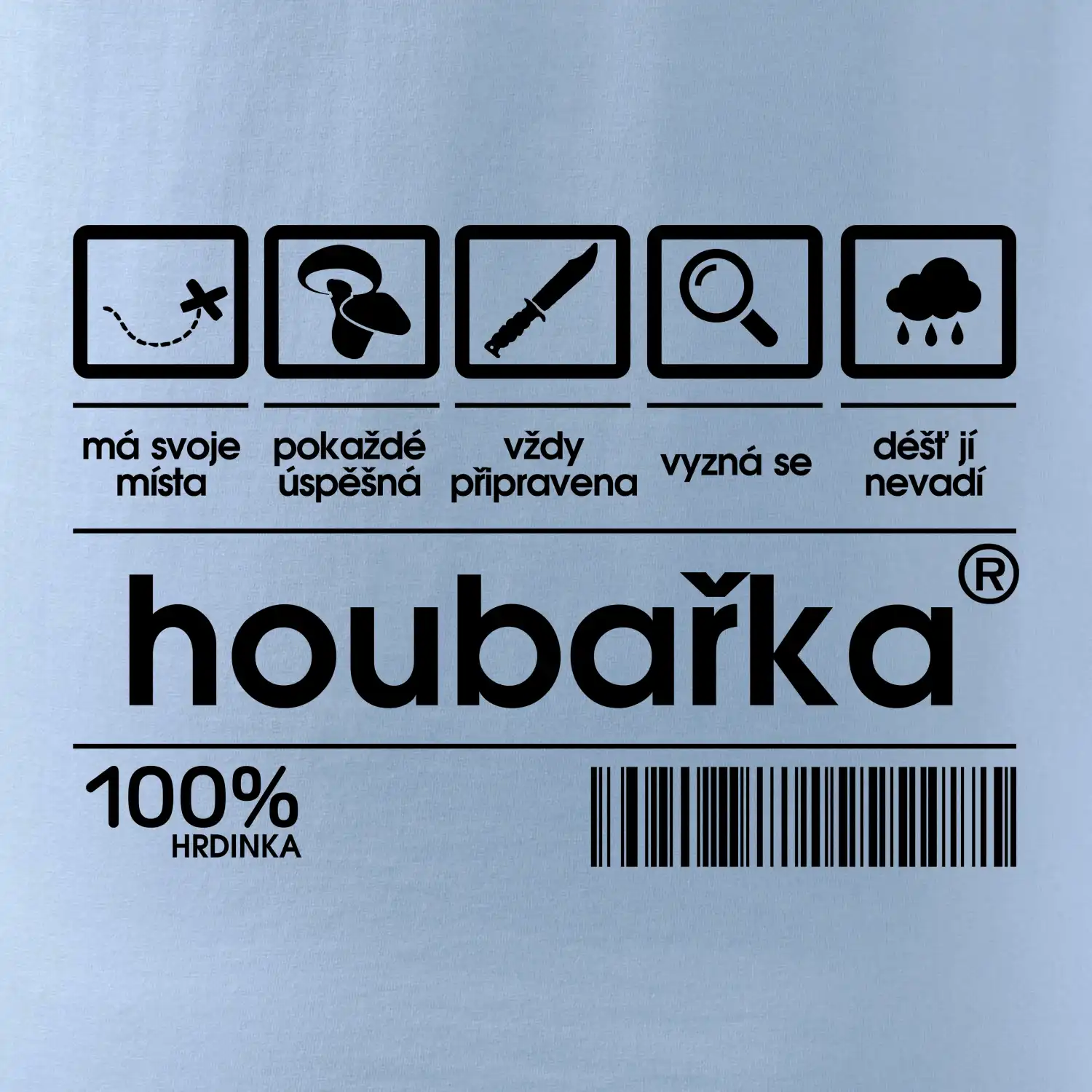 Čárový kód - Houbařka