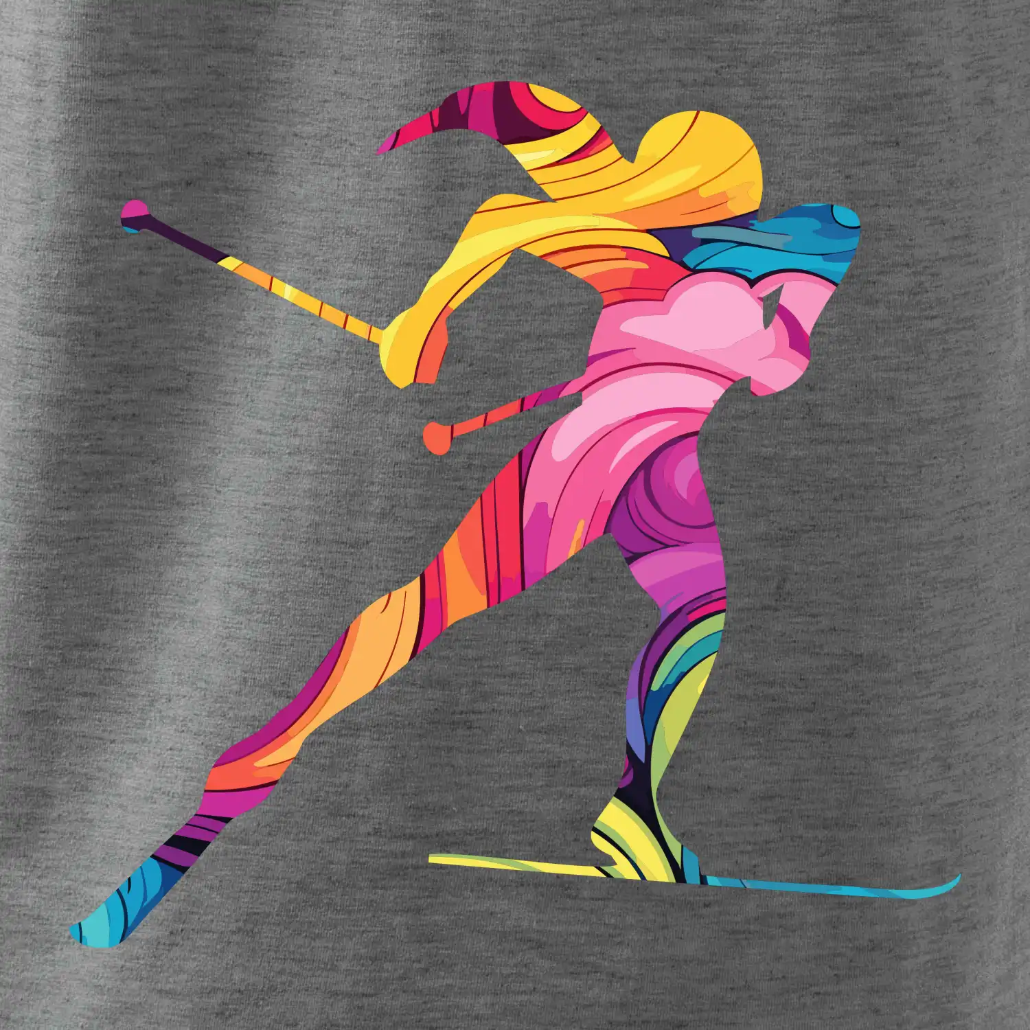 Barevná běžkařka