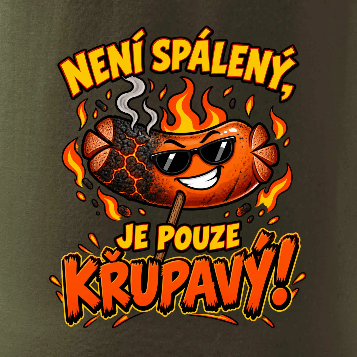 Není spálený, je pouze křupavý!