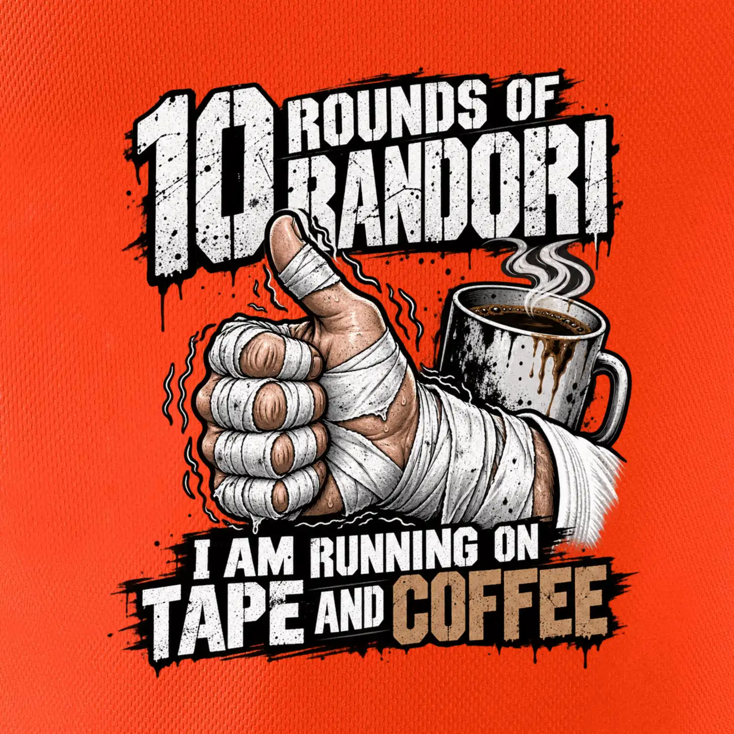 Randori 10 rounds tape and coffee