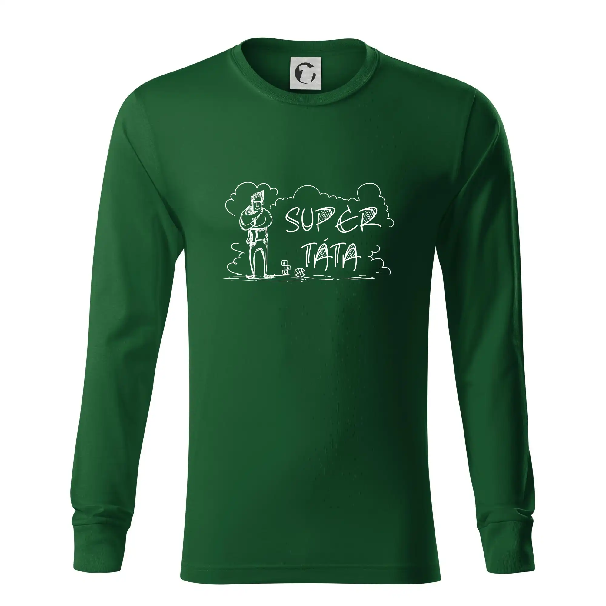 Kreslený nápis super táta