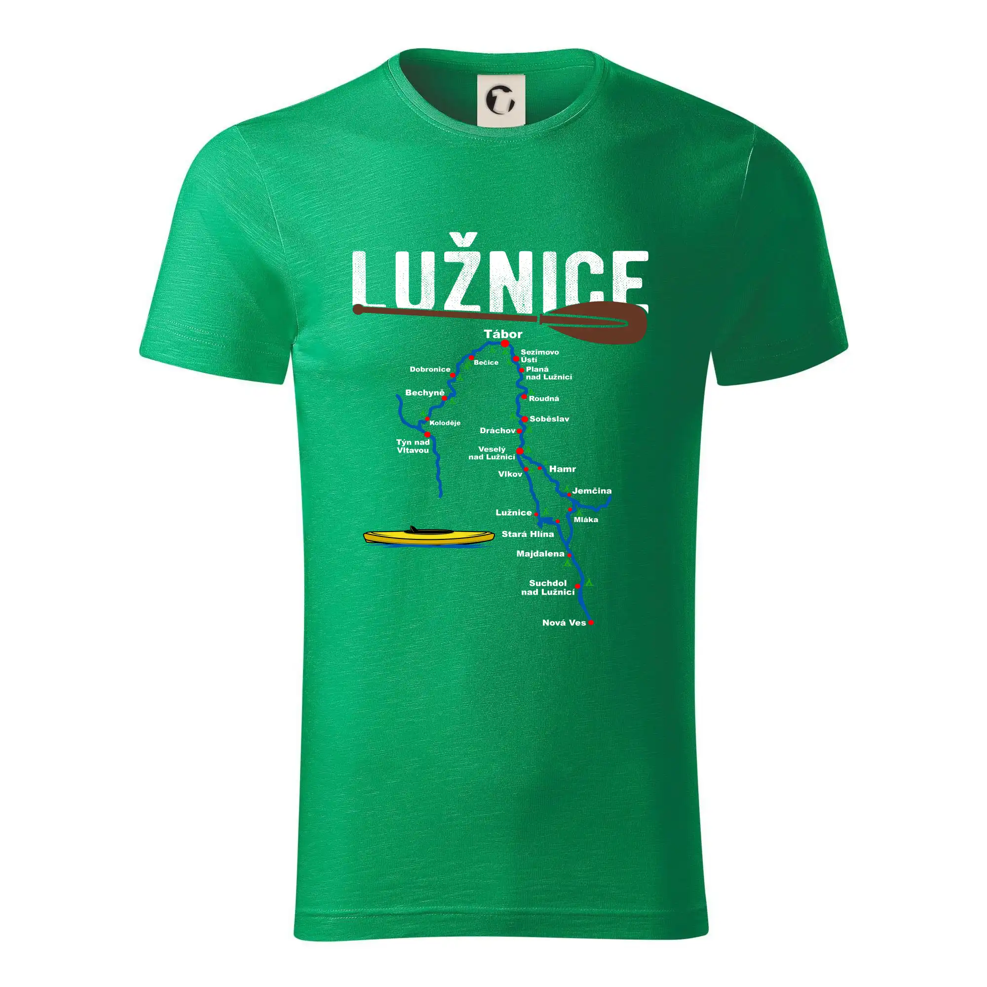 Mapa řeky Lužnice