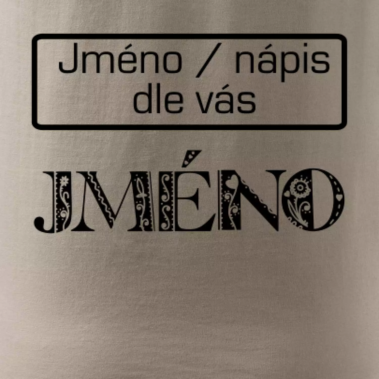 Folklor - jméno - nápis