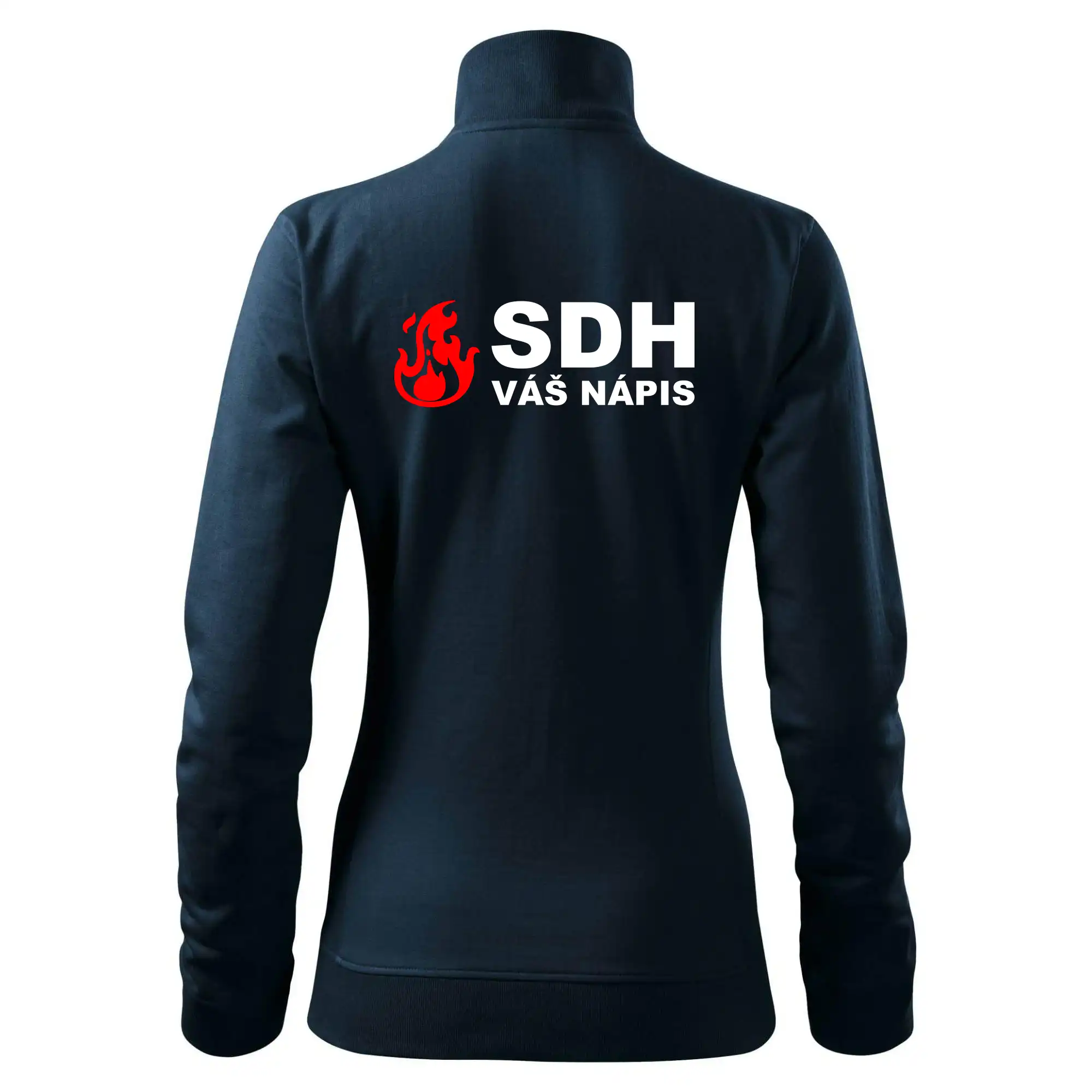 SDH nápis (oheň, název sboru - vlastní nápis)