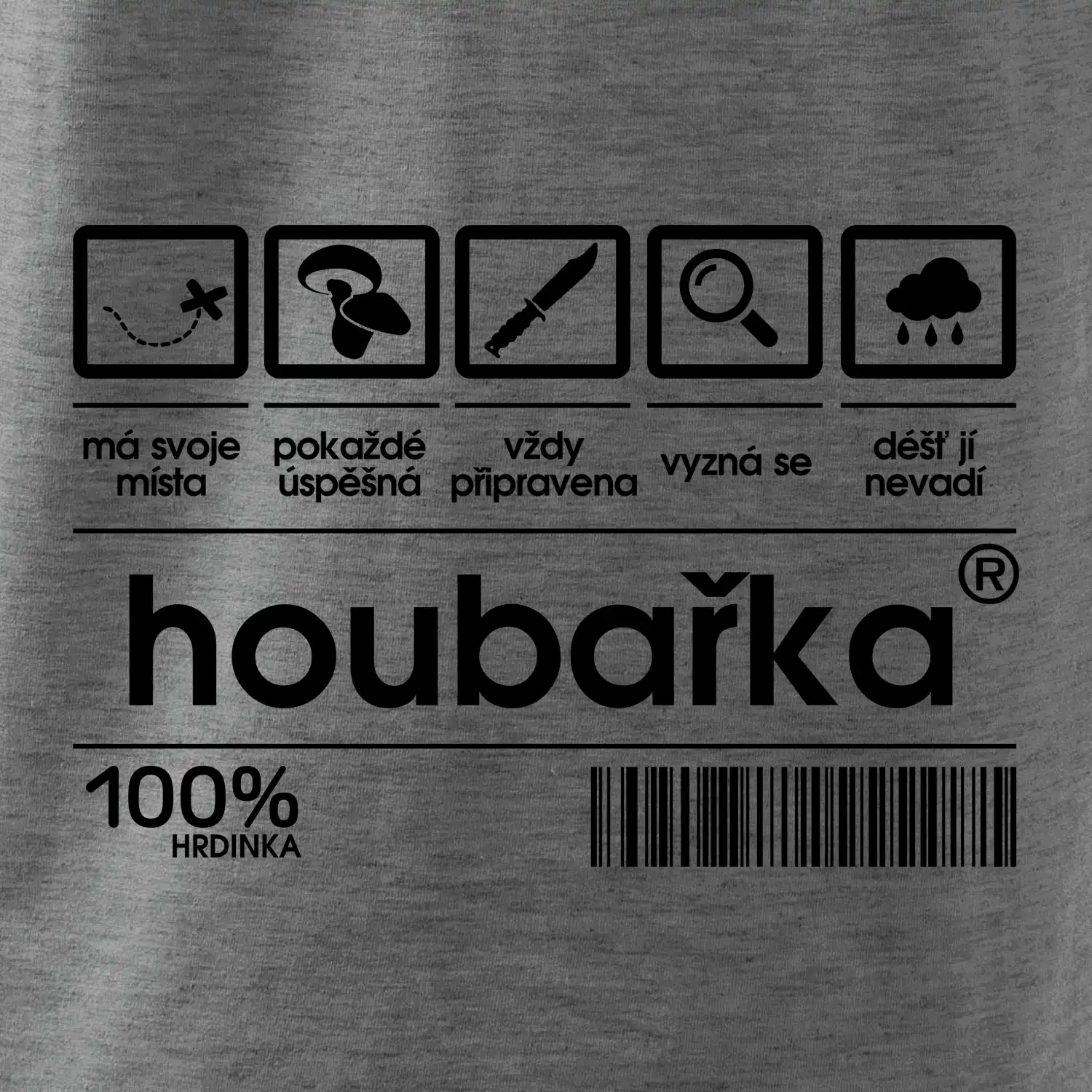 Čárový kód - Houbařka