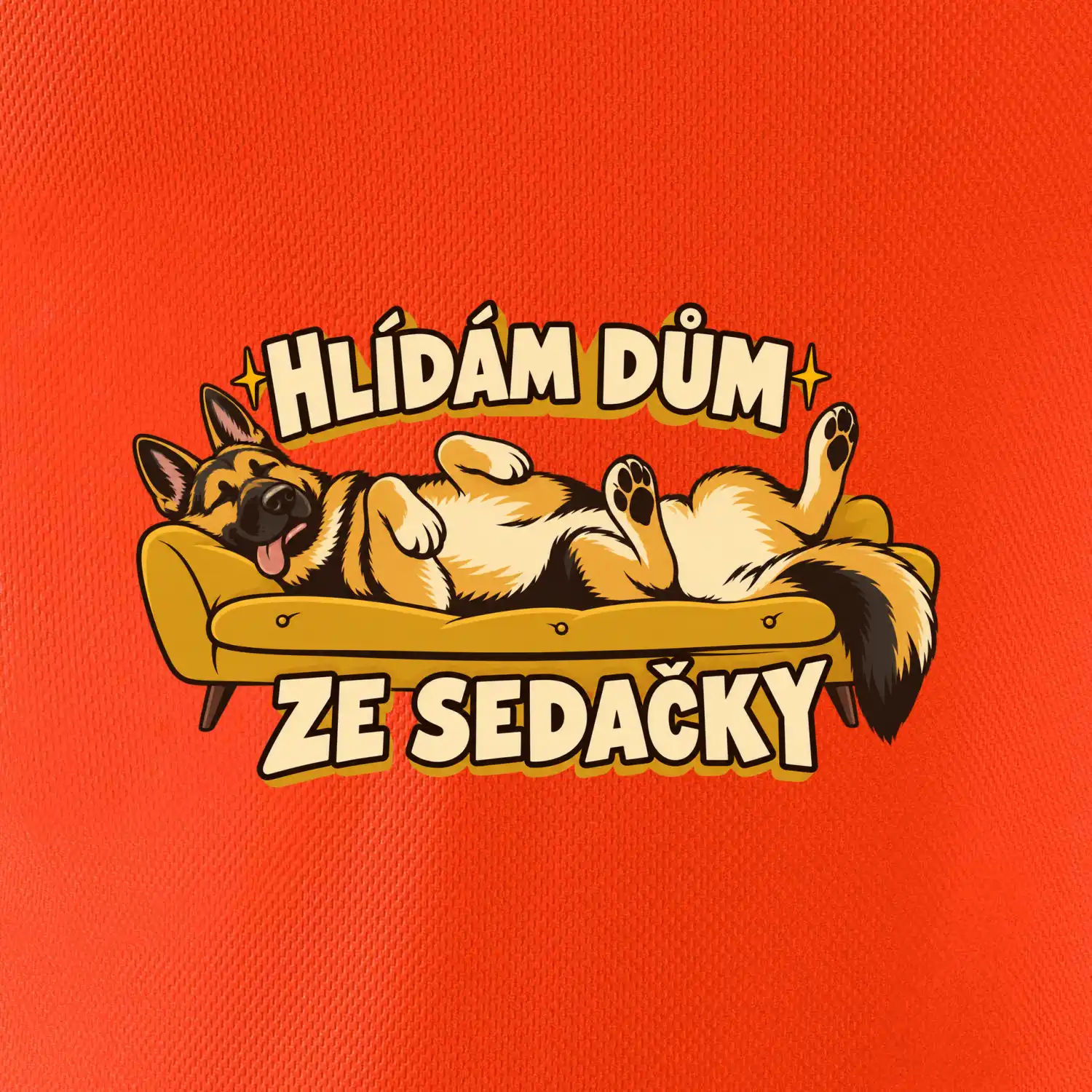 Hlídám dům ze sedačky - vlčák