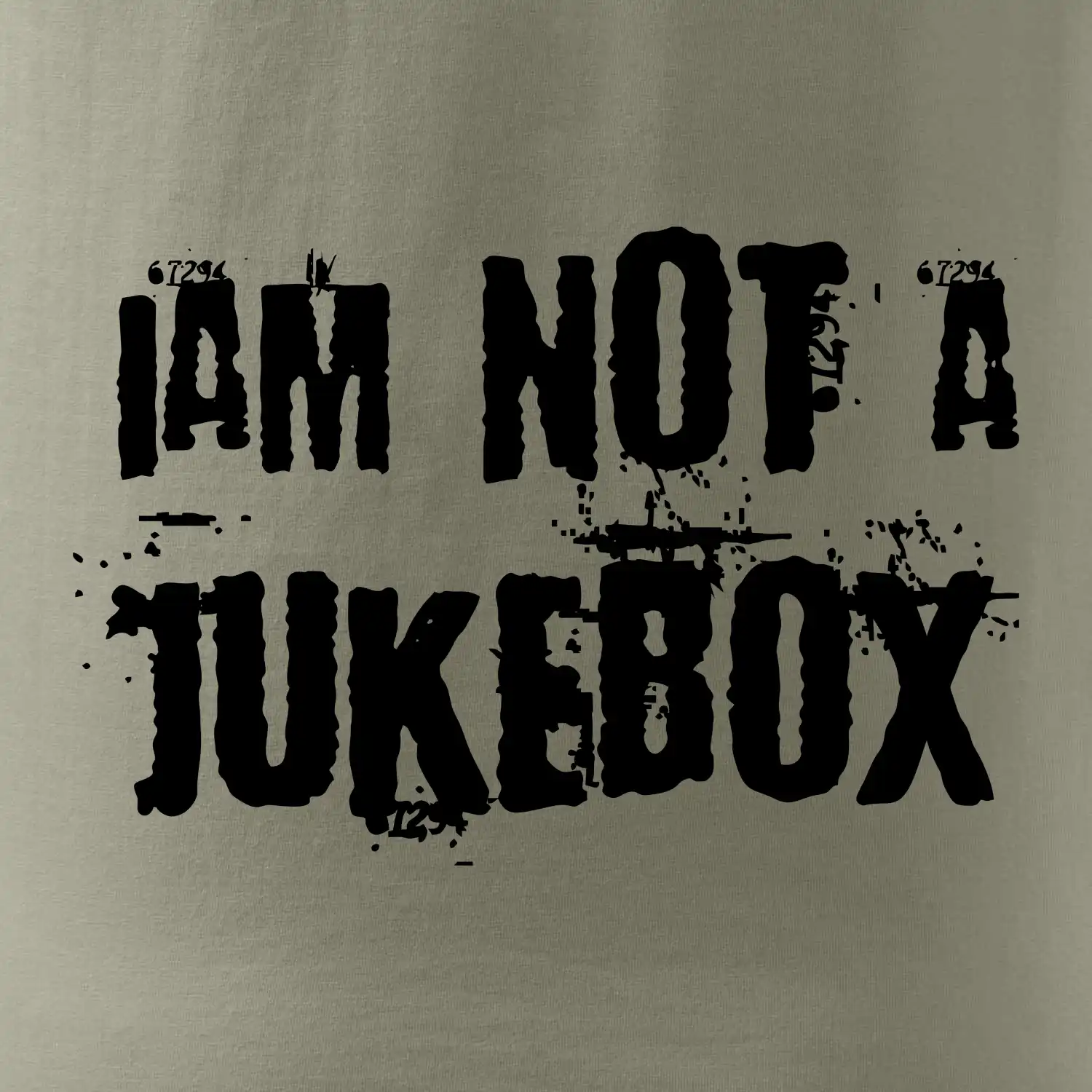 Iam not a jukebox - na prsou
