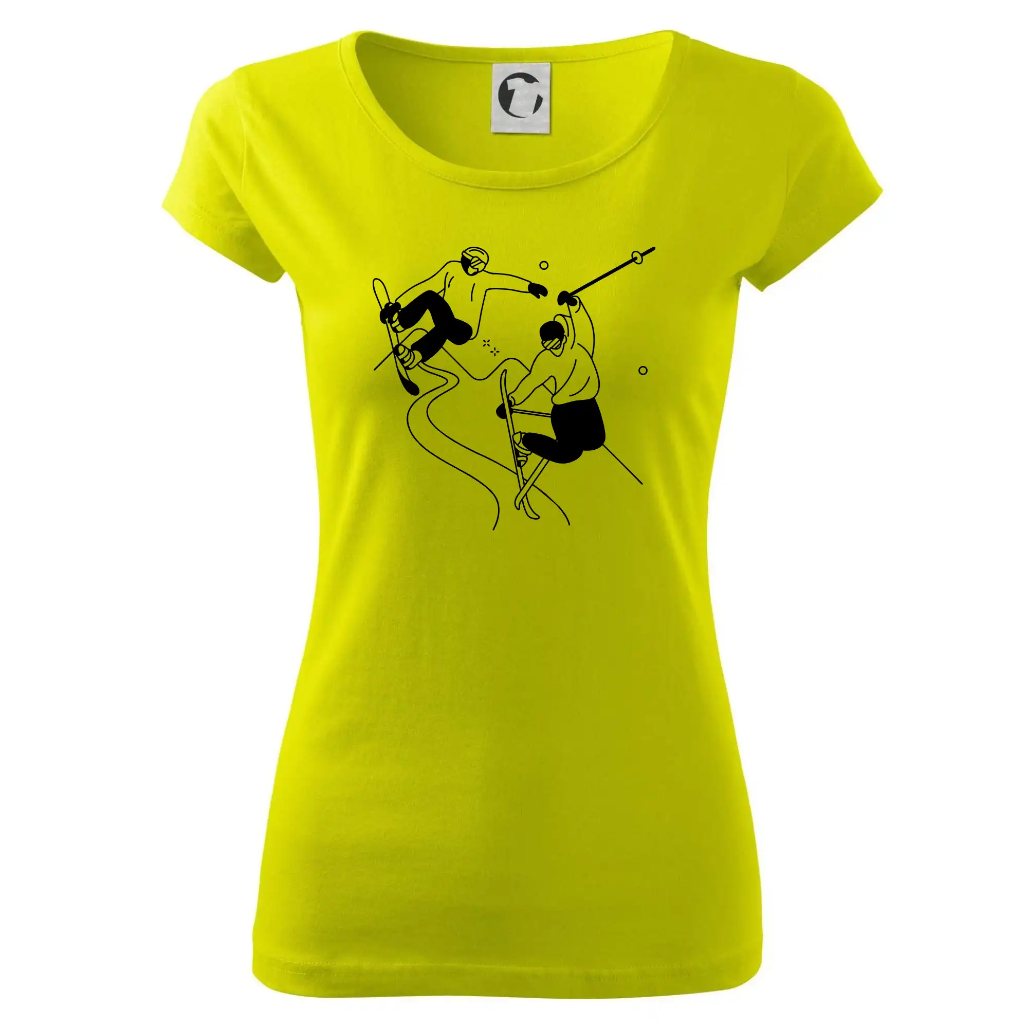 Lyžovaní - kresleny obrázek