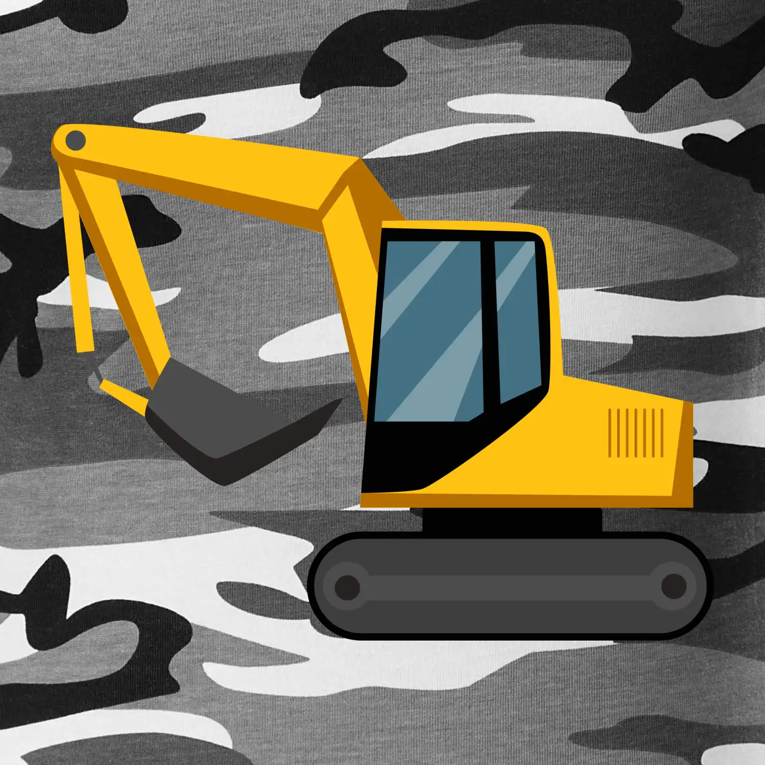 Bagr bez nápisu  z boku