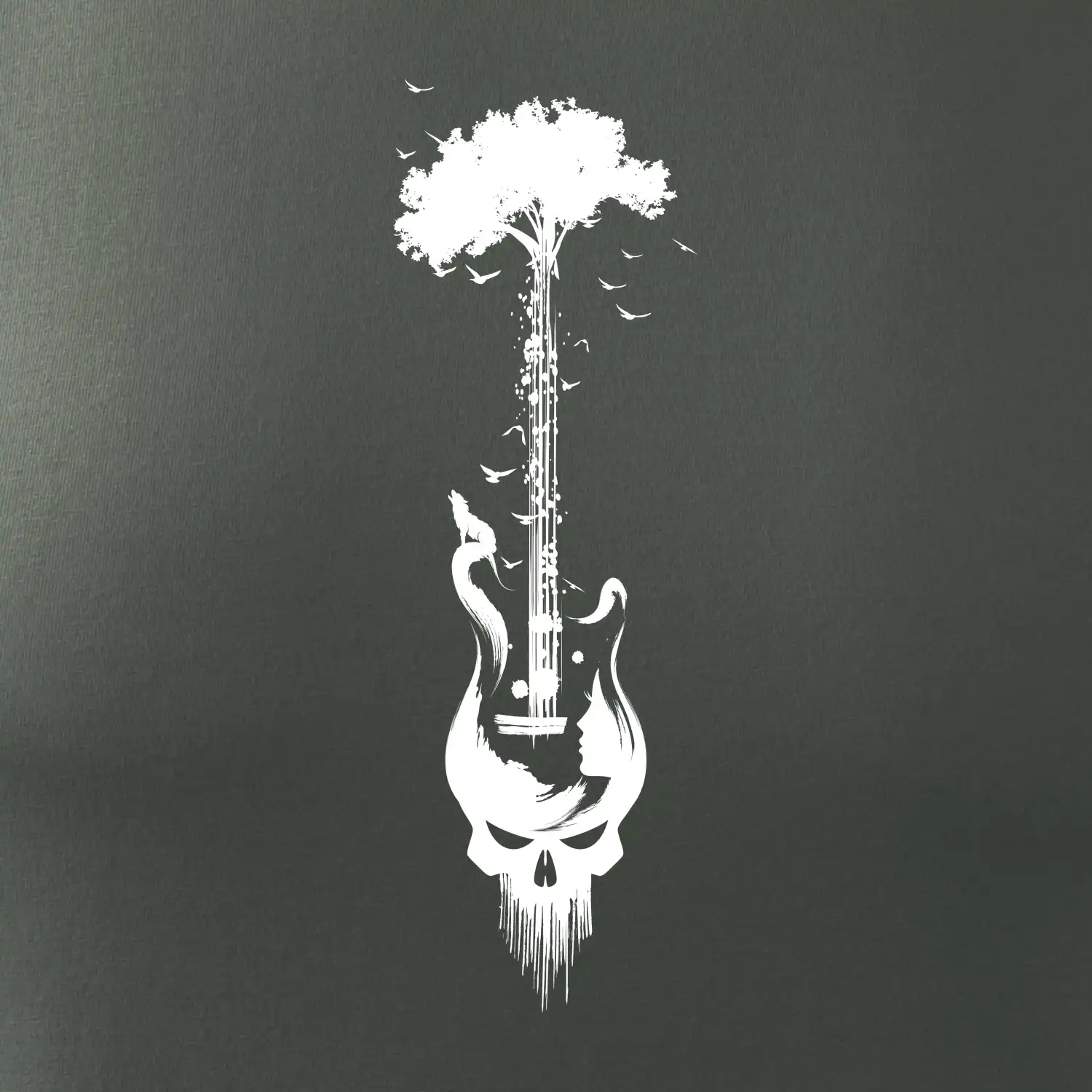 Kytara strom a lebka