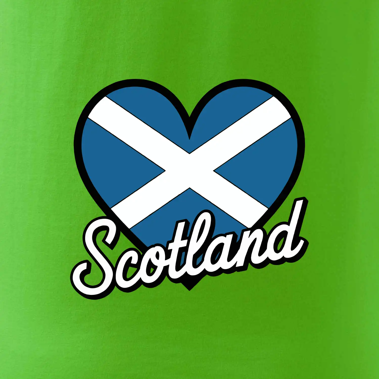 Scotland Srdce s vlajkou
