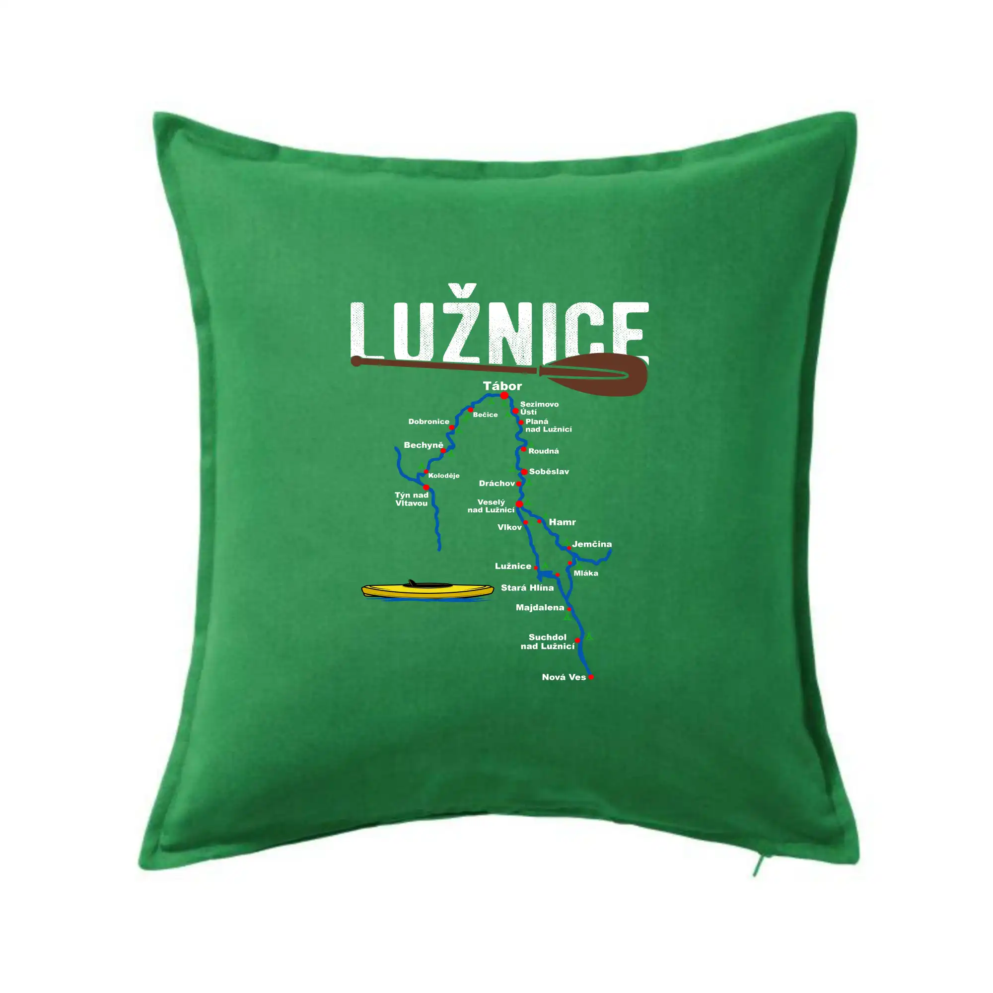 Mapa řeky Lužnice