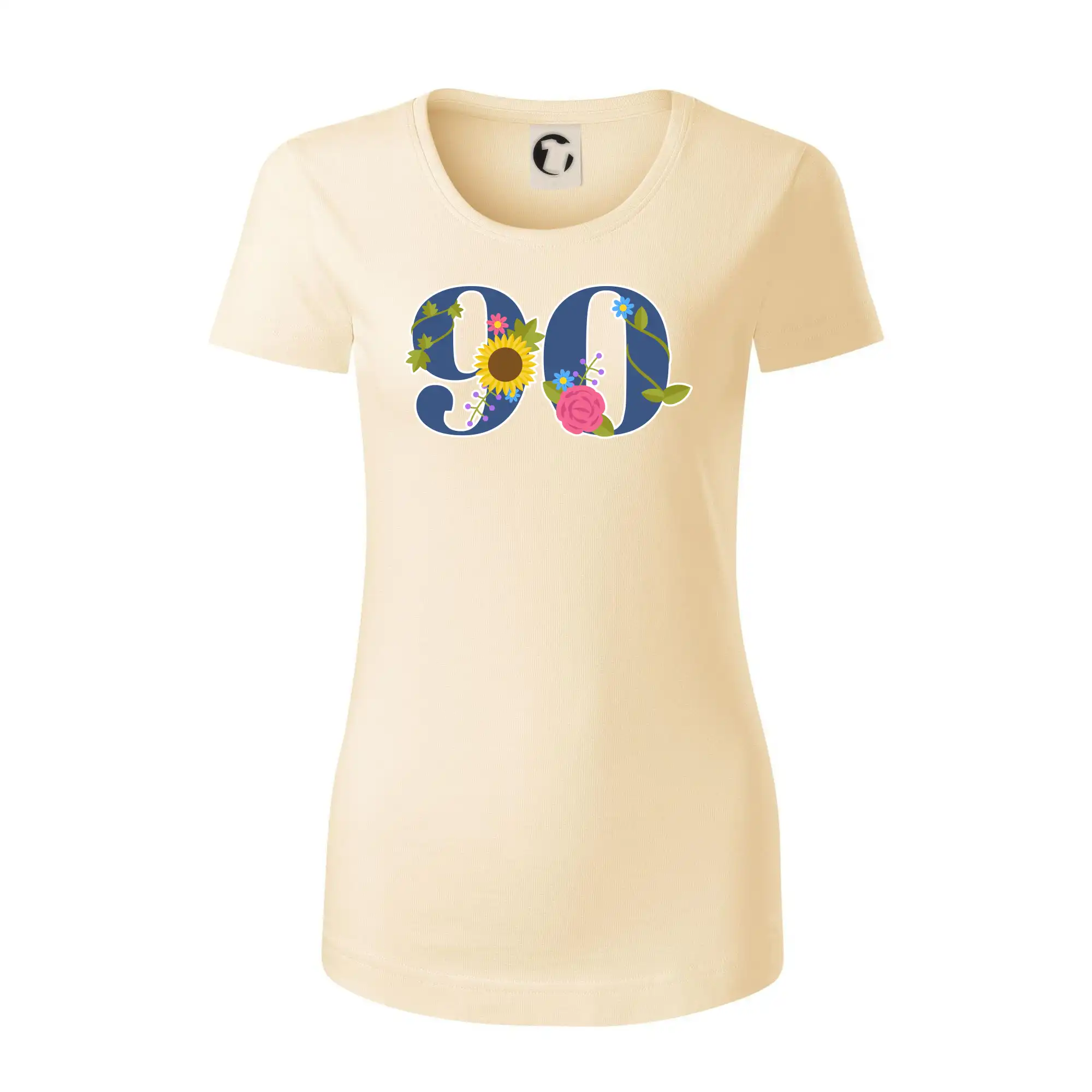 Květinové číslo kreslené - 90