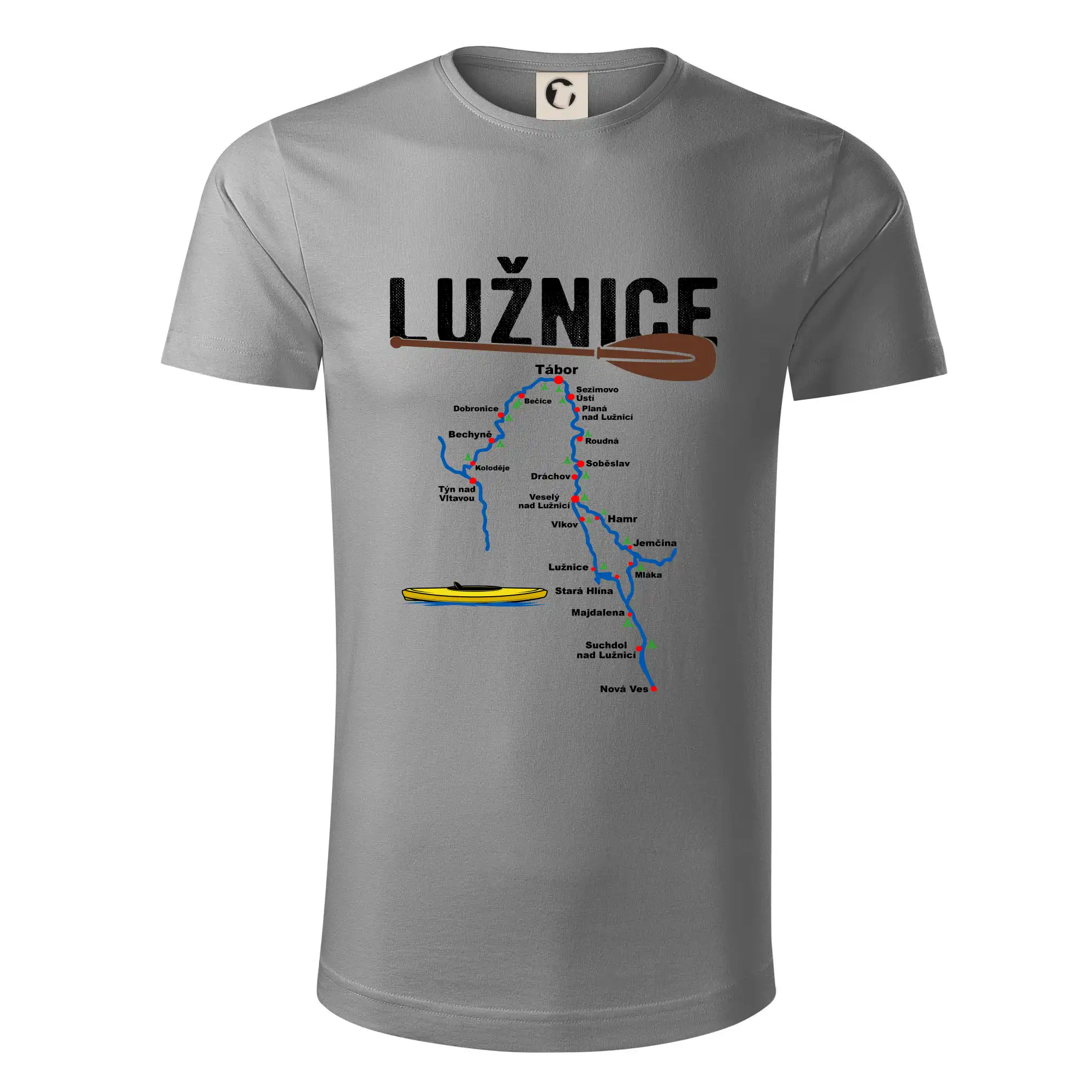 Mapa řeky Lužnice