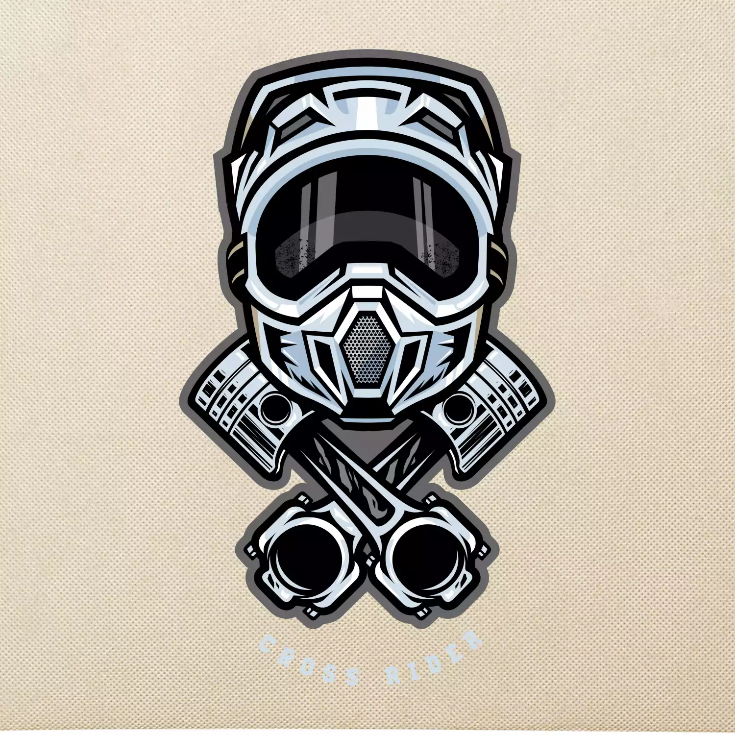 Cross rider písty helma