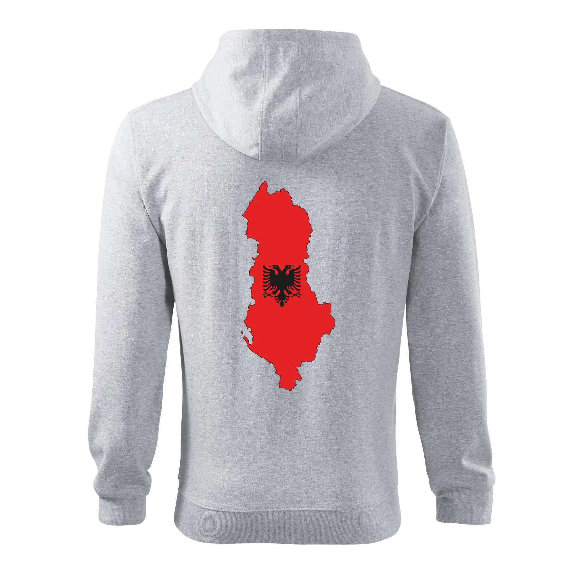Albánie mapa a znak