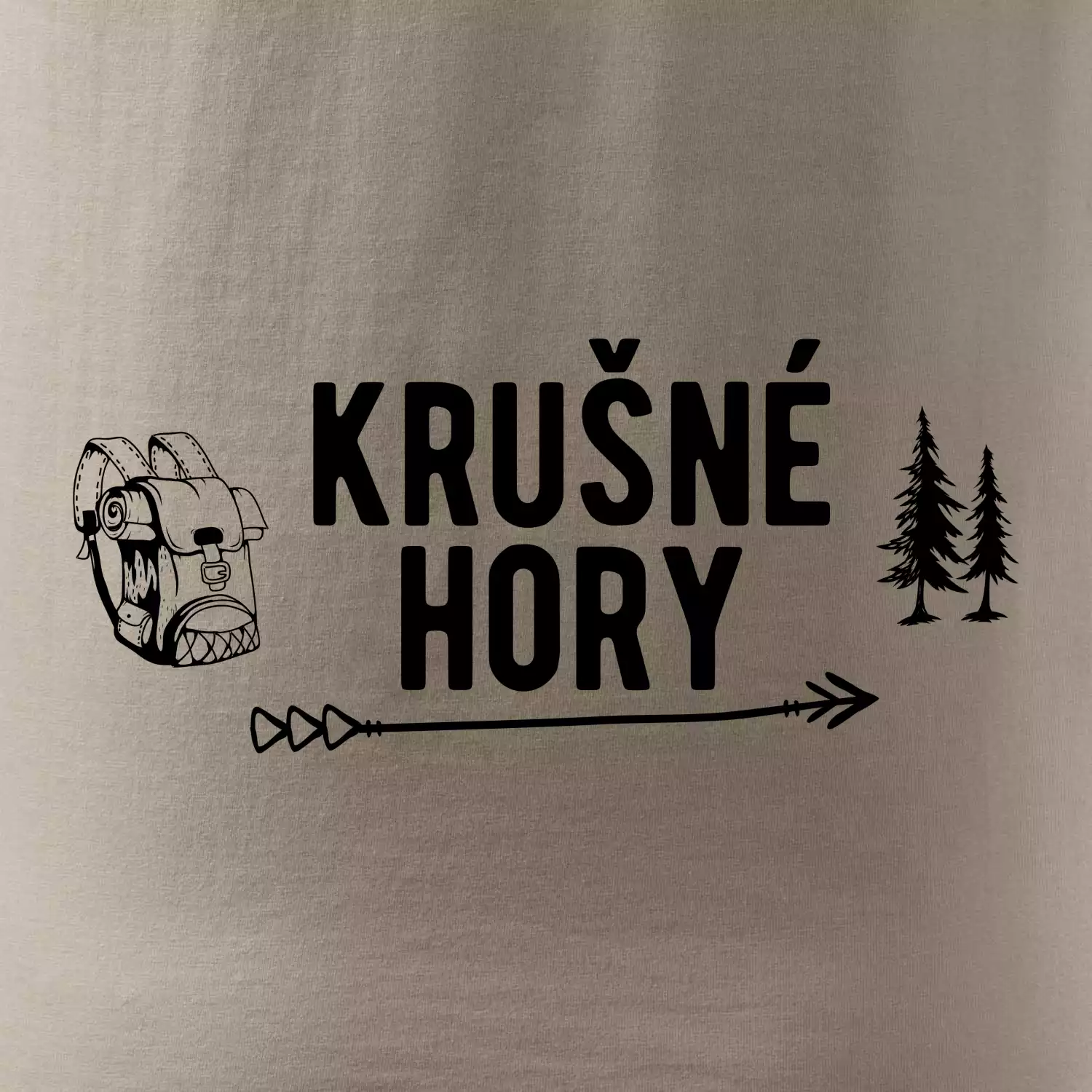 Krušné hory nápis Krušné hory nápis