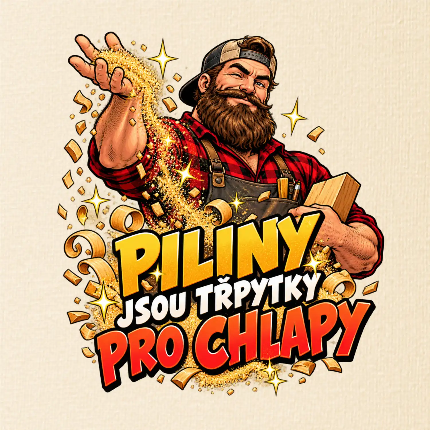 Piliny jsou třpytky pro chlapy - vousatý truhlář