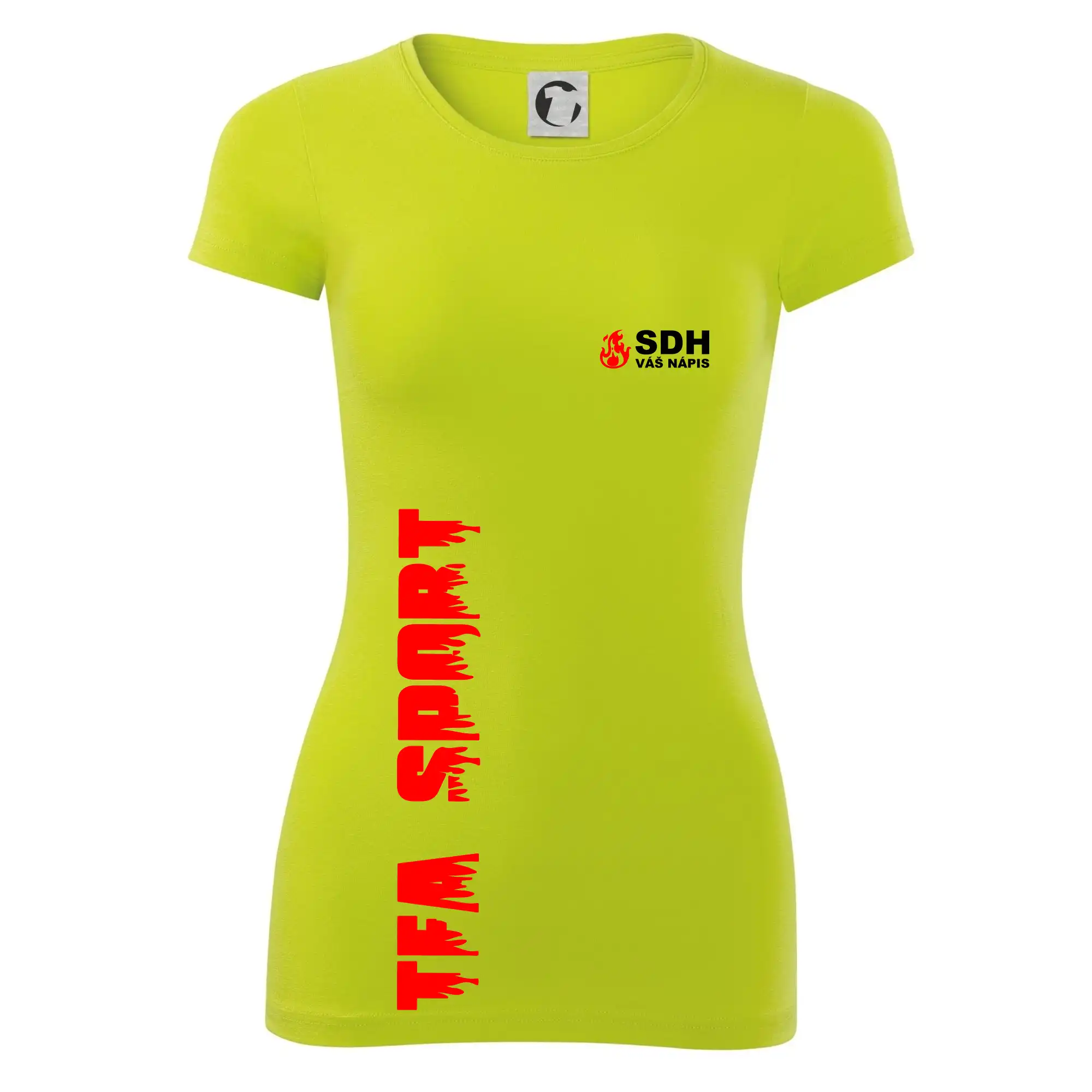 TFA Sport SDH (červený oheň) - Vlastní nápis
