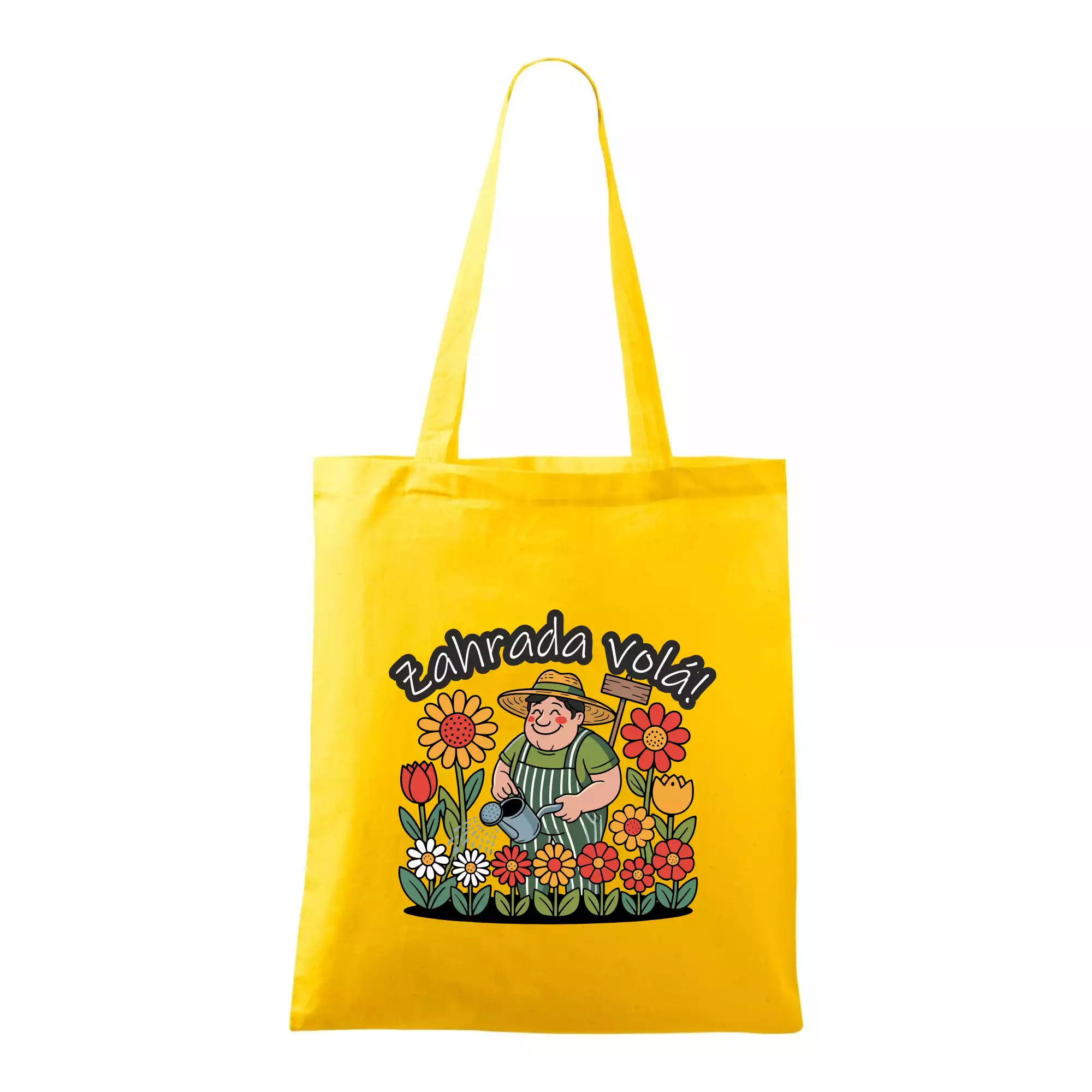 Zahrada volá - zahradník a slunečnice