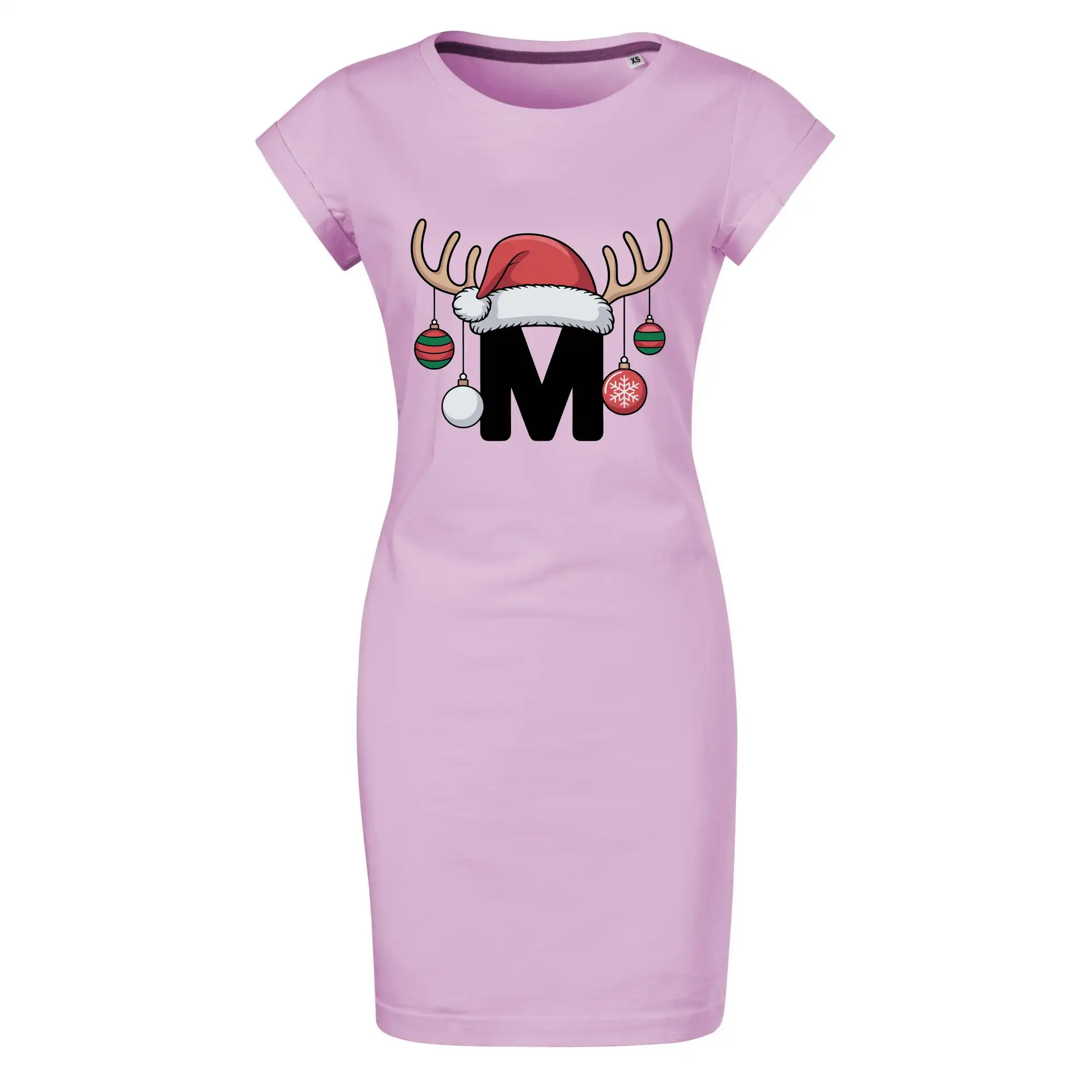 Vanoční rodinná trička - písmeno a čepice