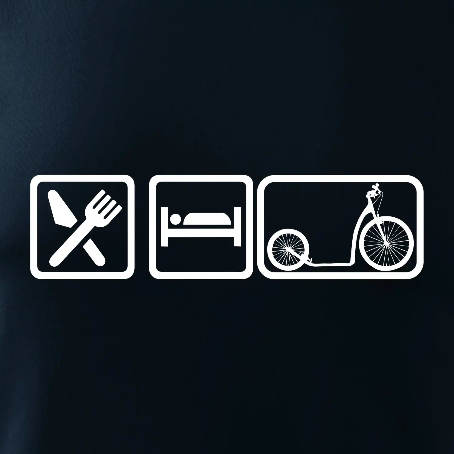 Eat sleep koloběžka velké a malé kolo