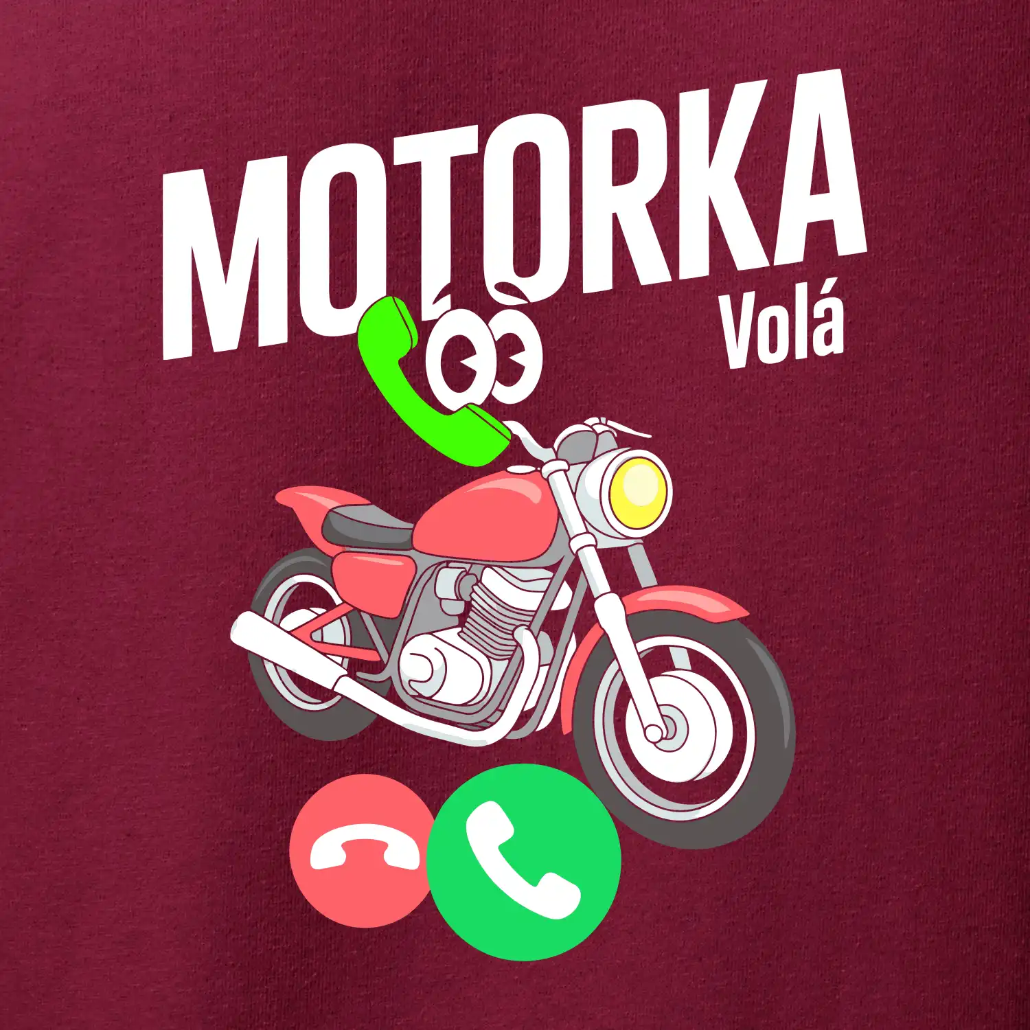 Karikatura motorka silnice volá