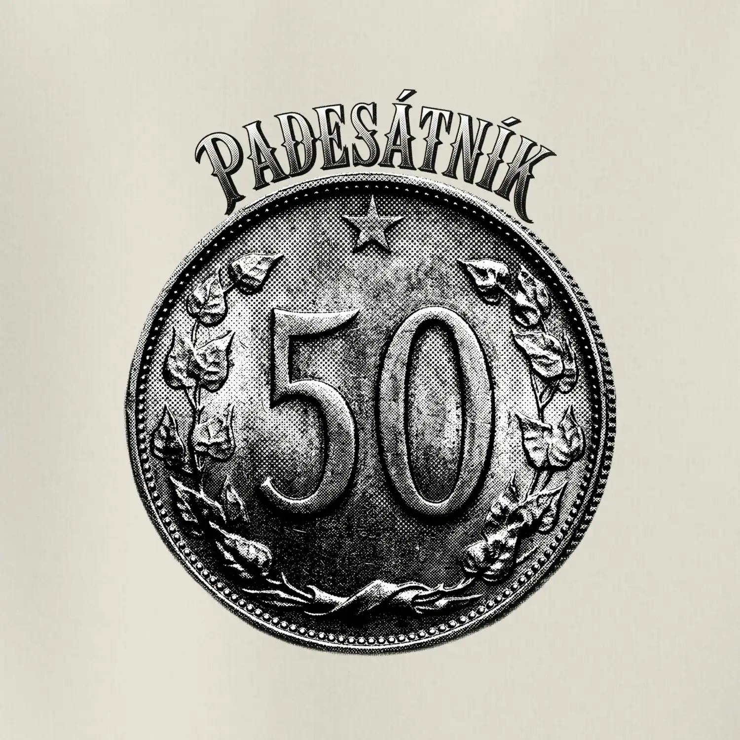 Padesátník 1963 - 1978 s nápisem