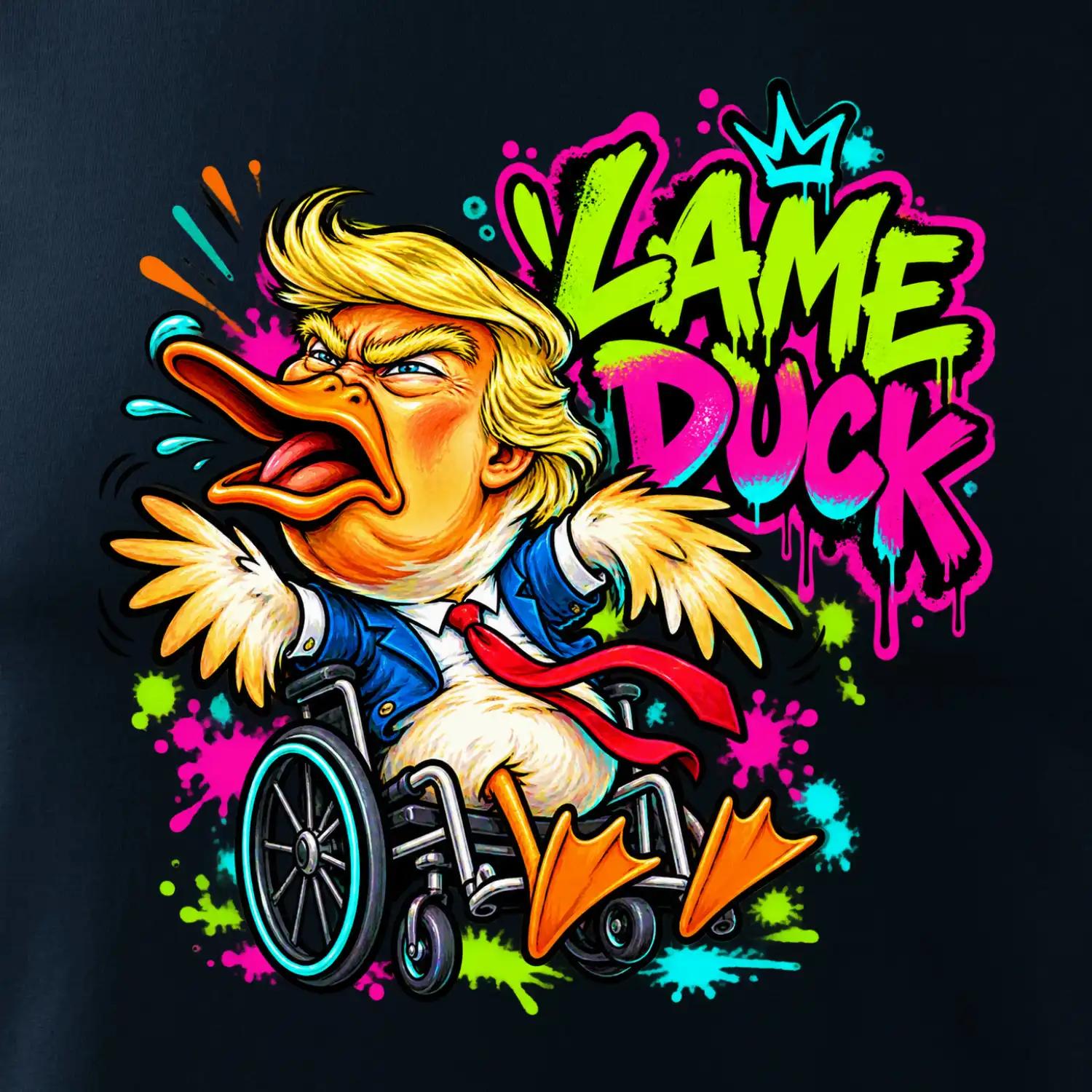 Trump lame duck graffiti