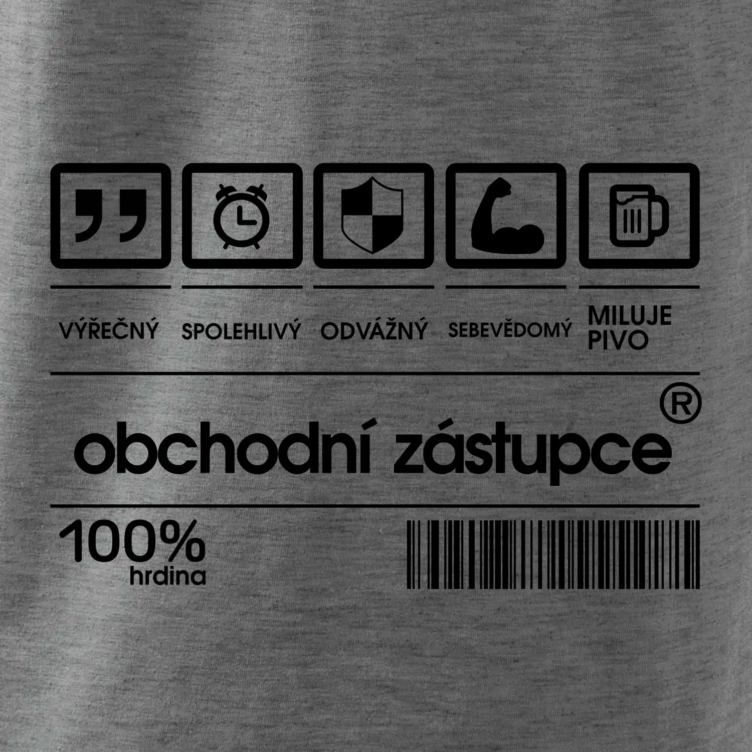 Čárový kód obchodní zástupce