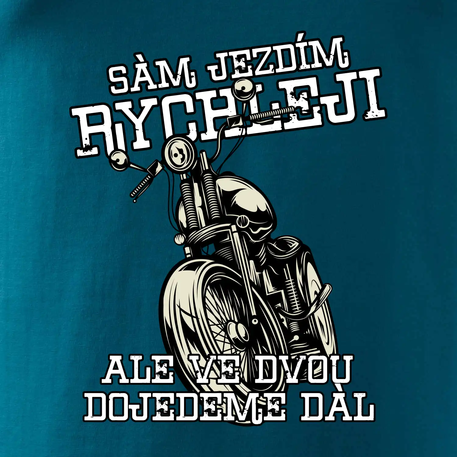 Sám jezdím rychleji, ale ve dvou dojedeme dál