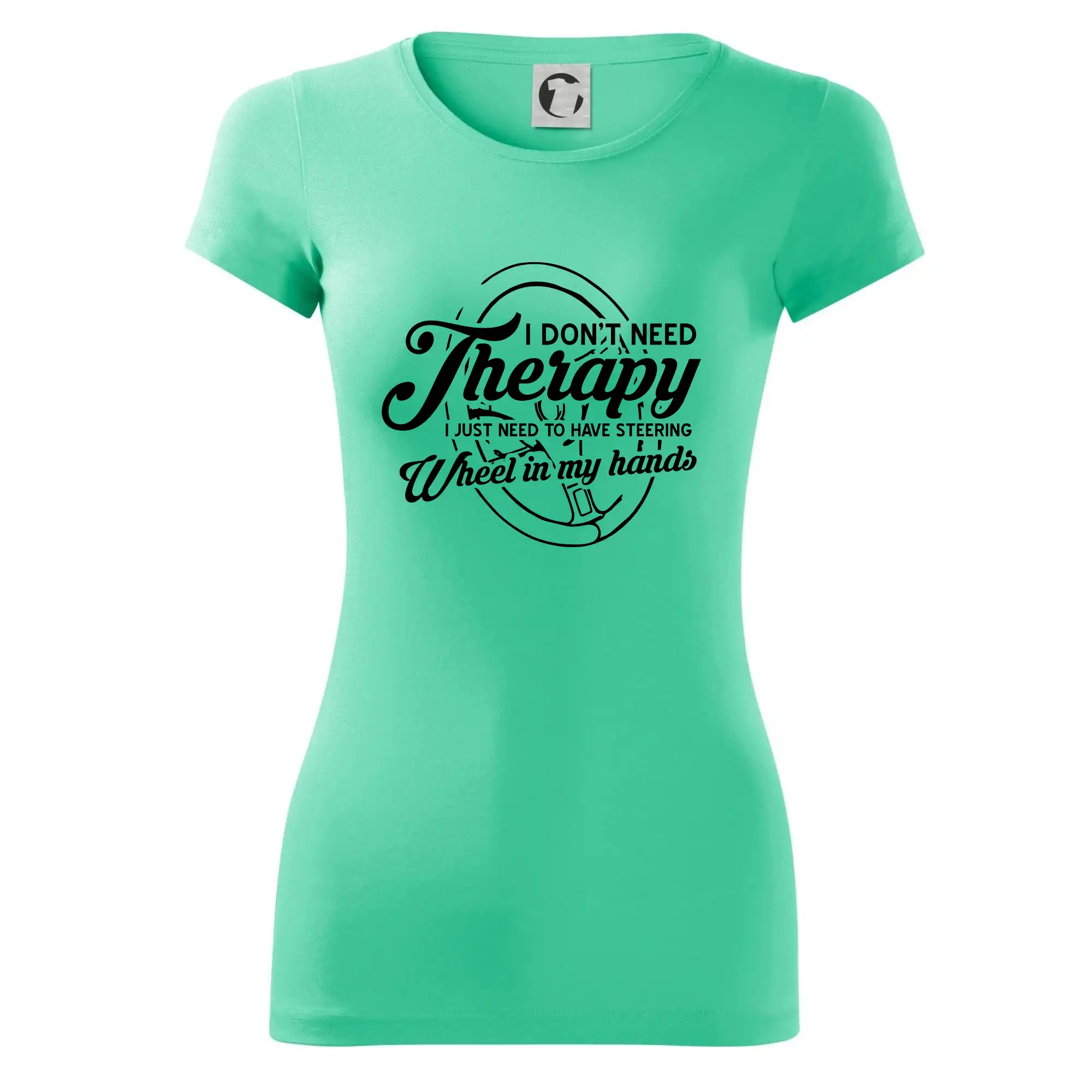Kulatý nápis - I don't need therapy wheel in my hands