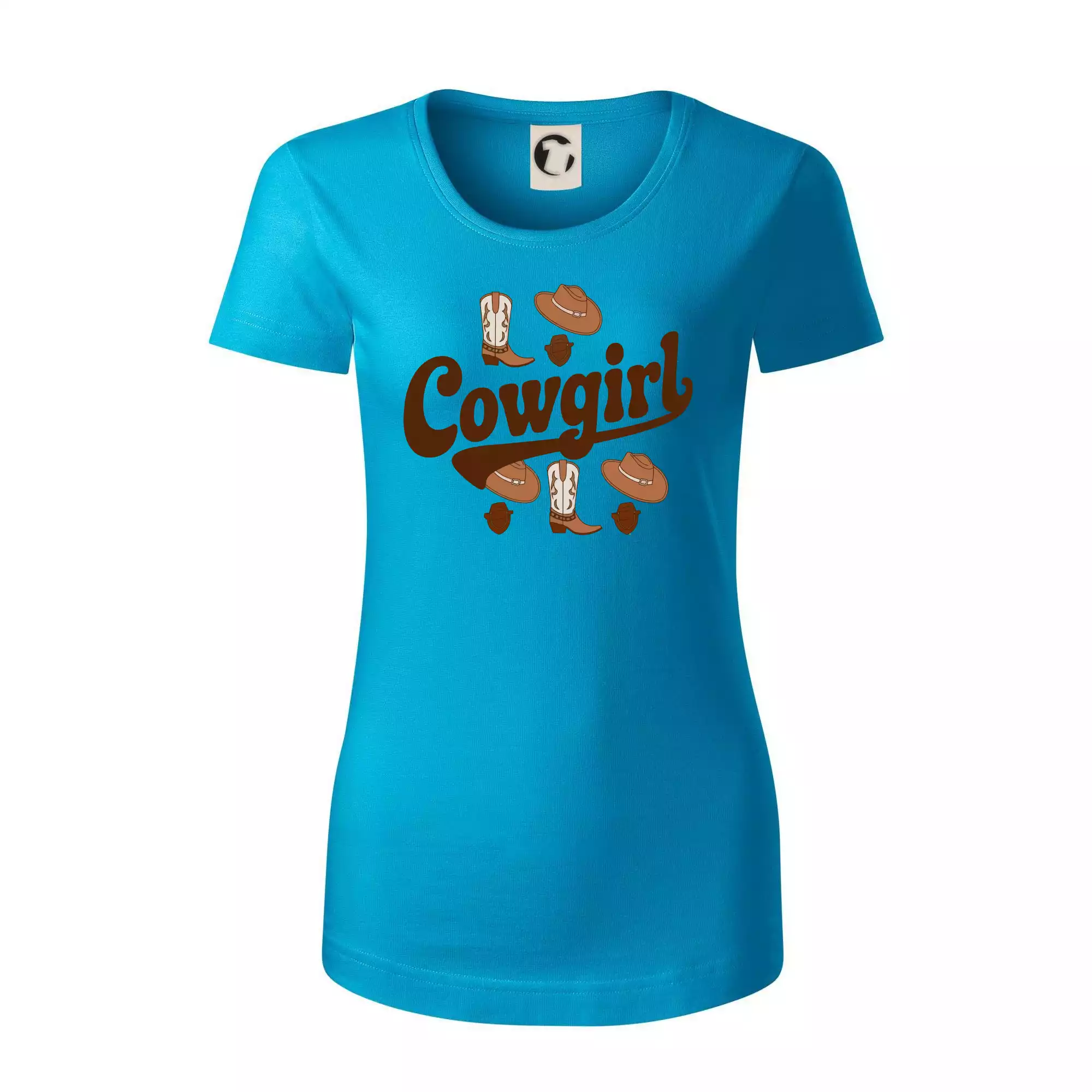 Cowgirl nápis a oblečení