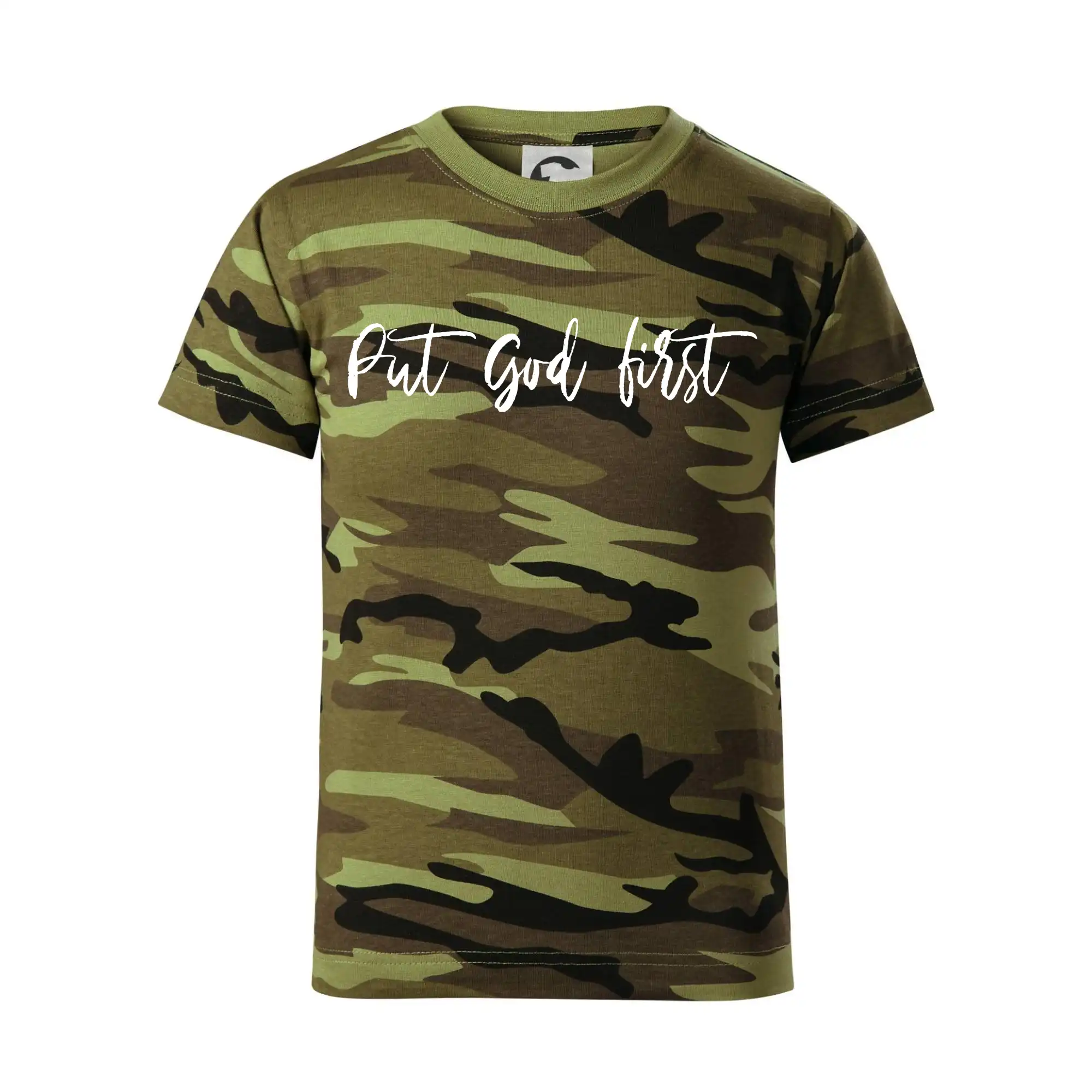 Put God first psací nápis