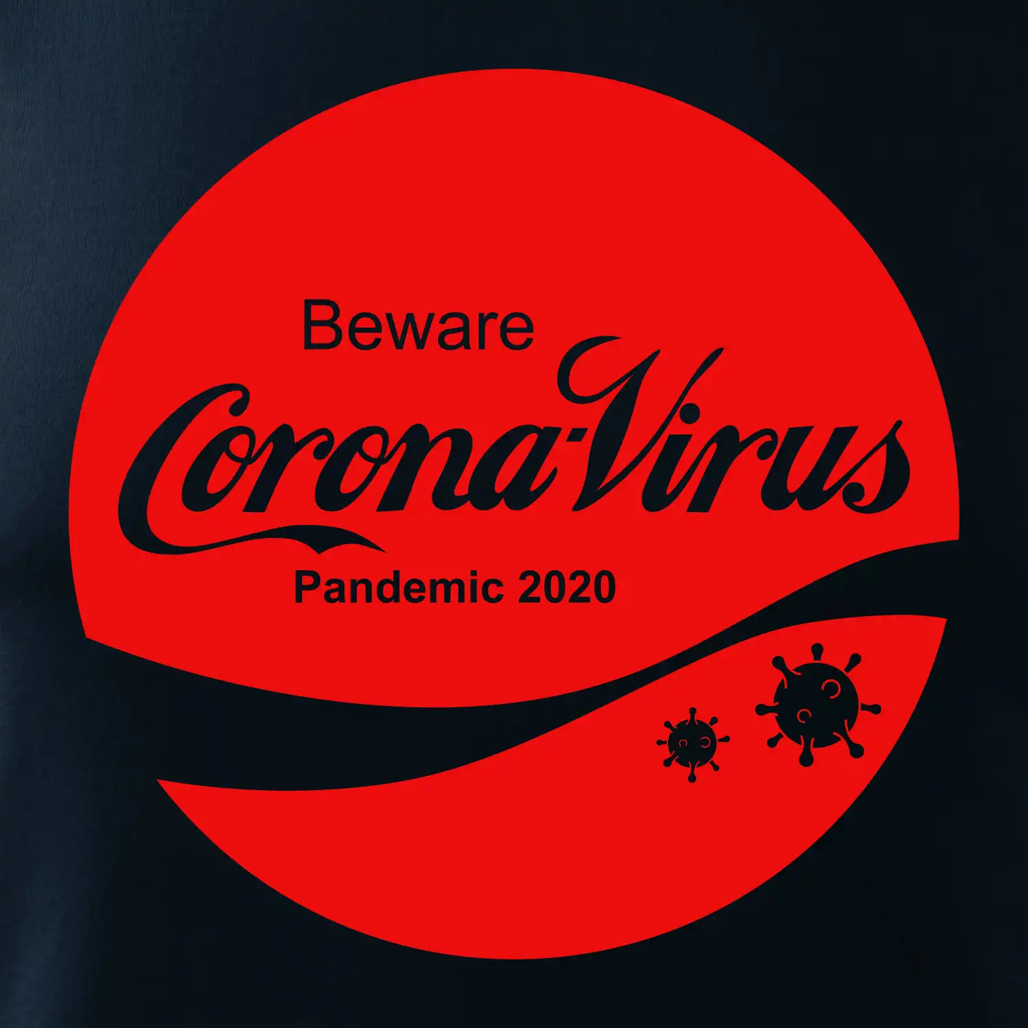 Corona virus pandemic logo