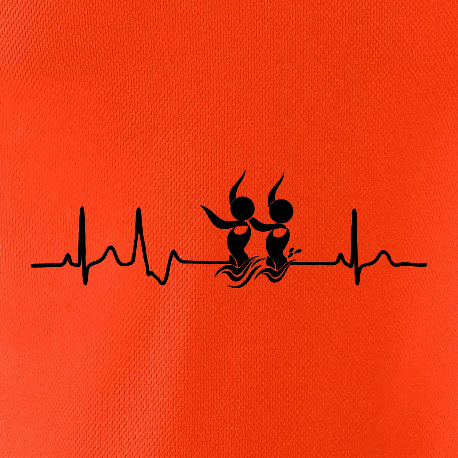 EKG synchronizované plavání