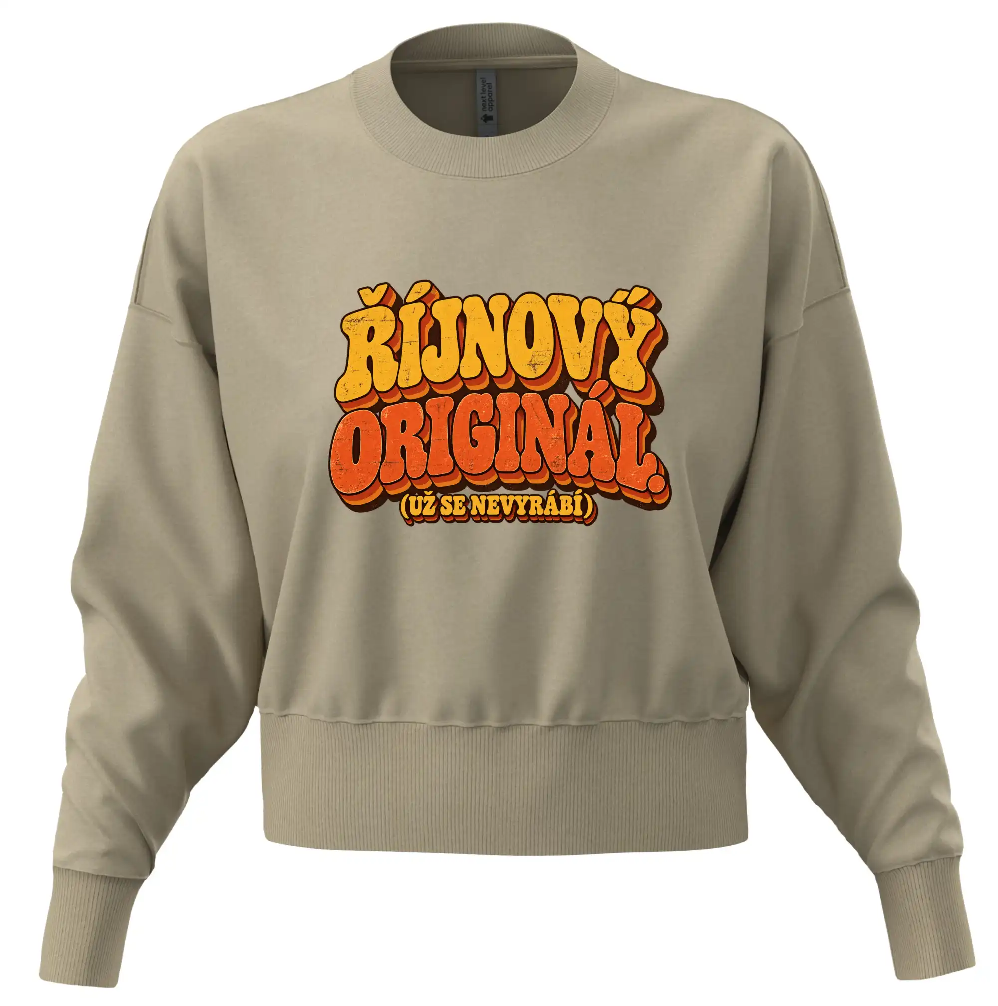 Říjnový originál už se nevyrábí retro nápis