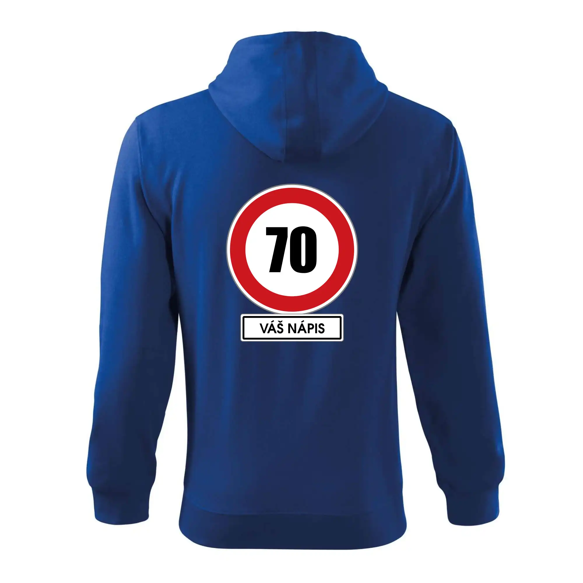 Dopravní značka - rychlost 70 - váš nápis