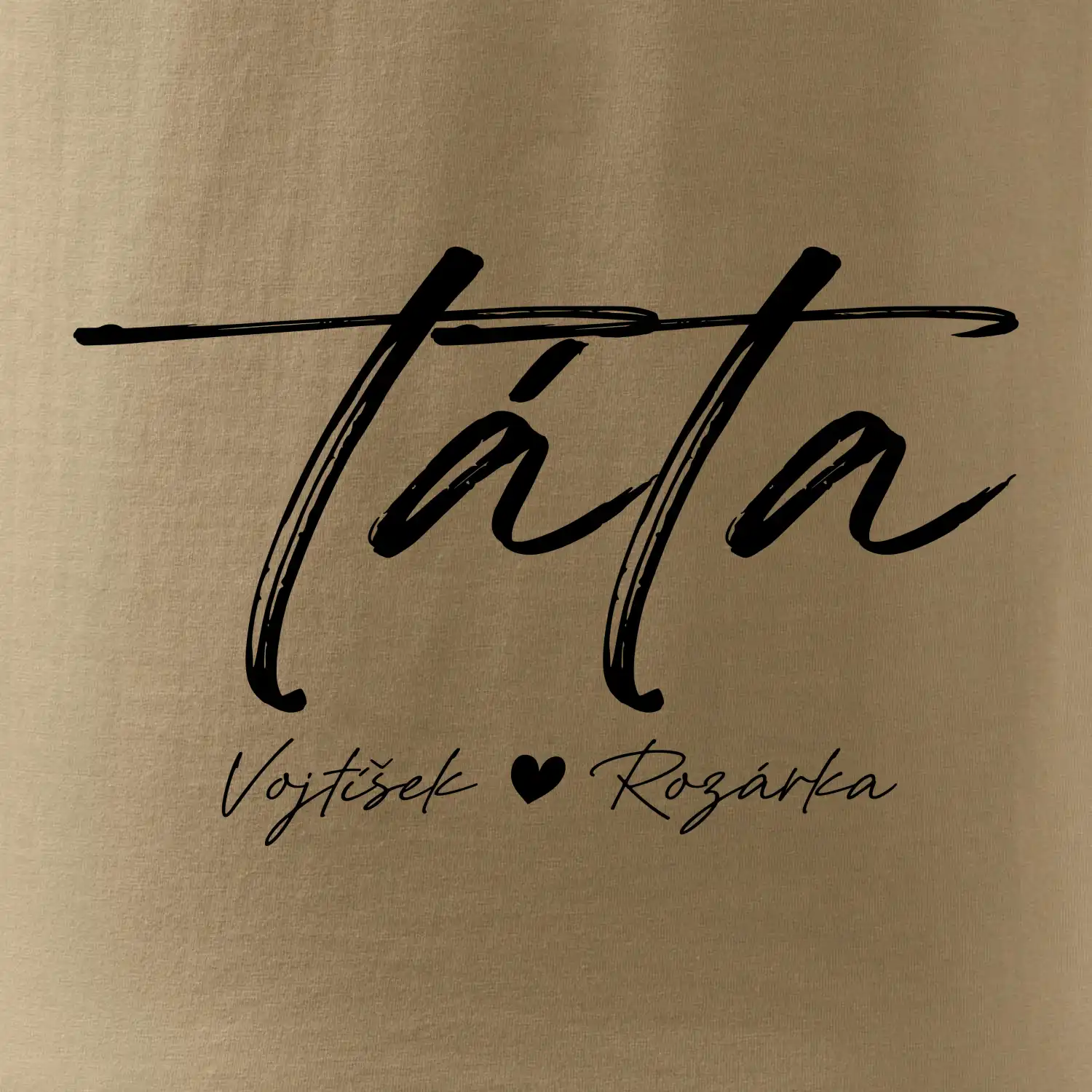 Triko táta psací se jmény dětí